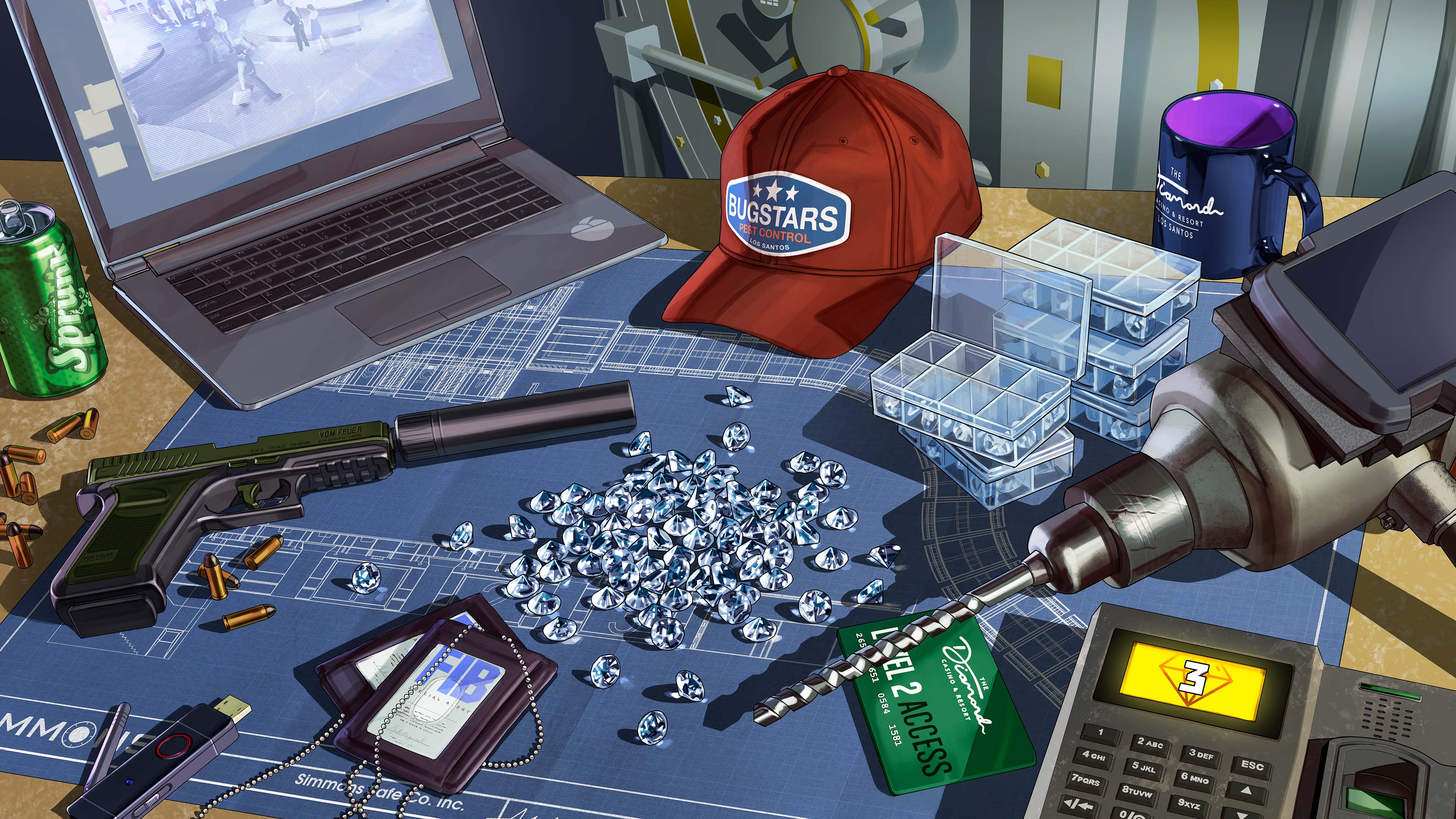GTA Online: The Diamond Casino Heist Artwork of GTA Online: The Diamond Casino Heist Content Update.