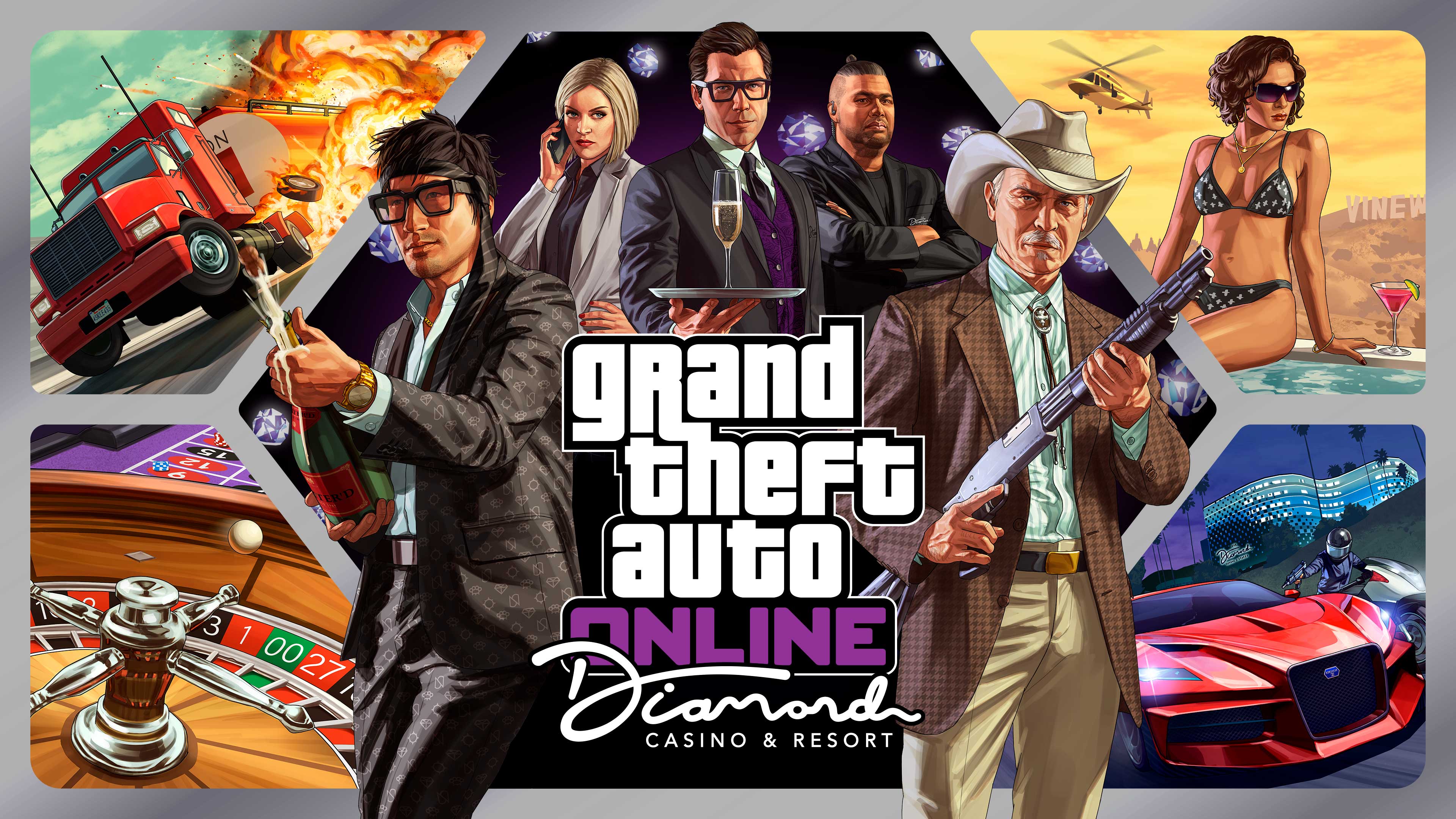 GTA Online: The Diamond Casino & Resort Artwork of GTA Online: The Diamond Casino & Resort Content Update.