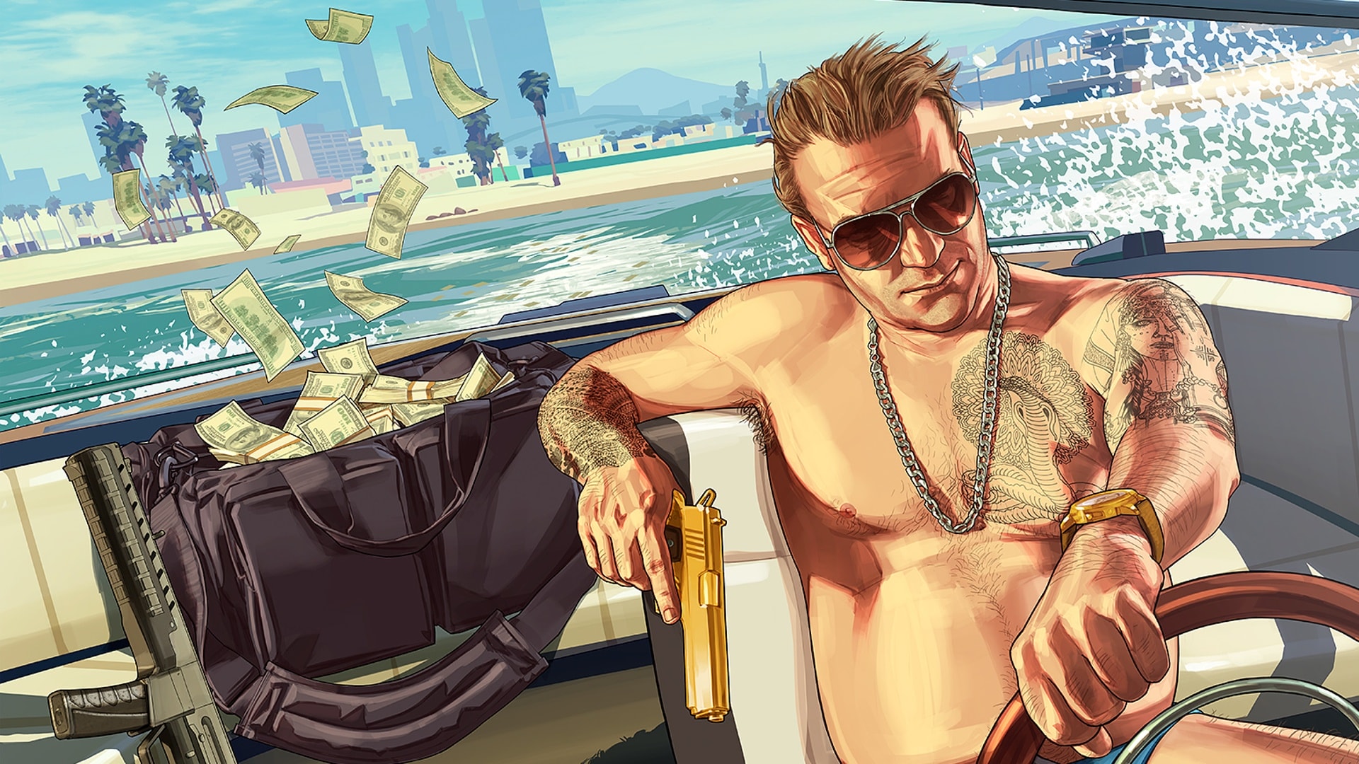 GTA$ Artwork of GTA$ featured in GTAV and GTA Online.