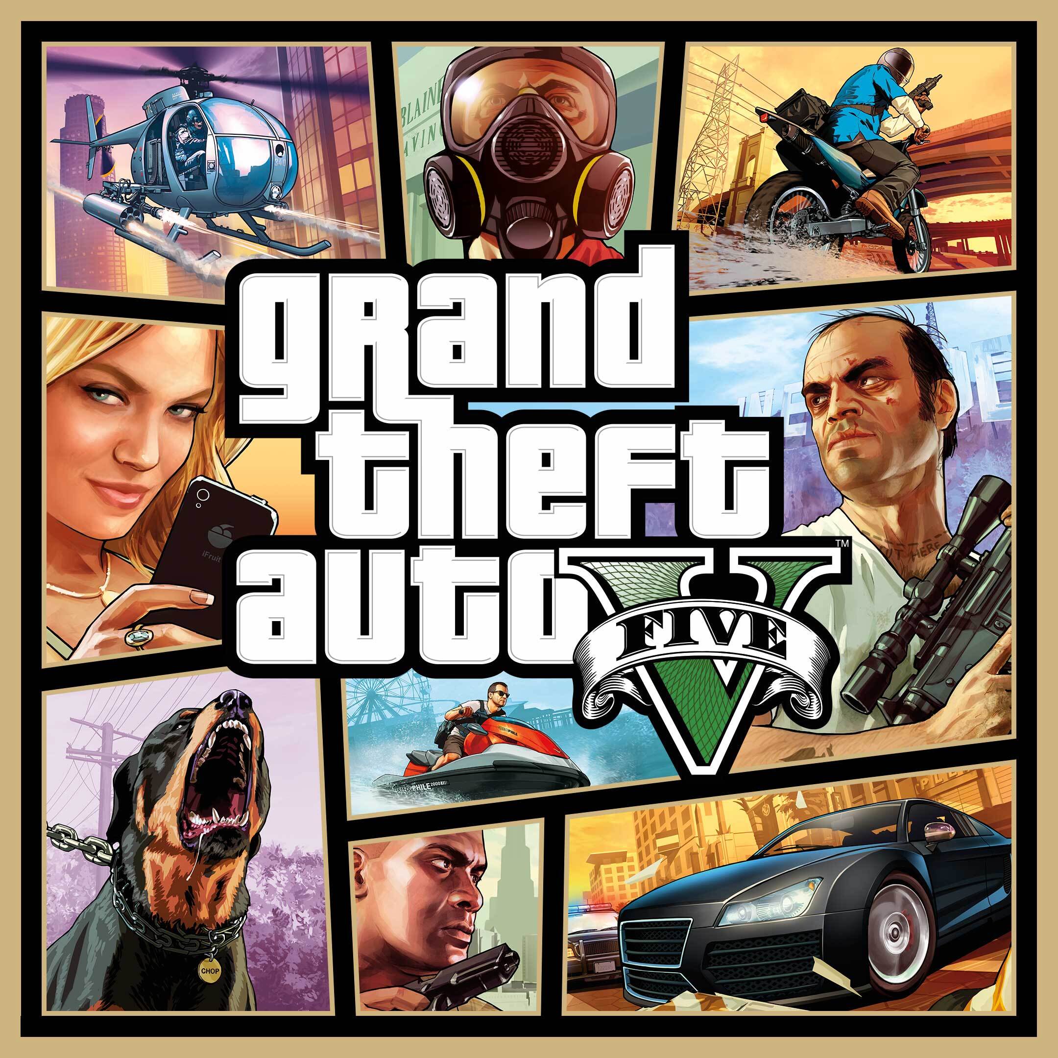 Grand Theft Auto V Artwork of GTAV - Grand Theft Auto V.