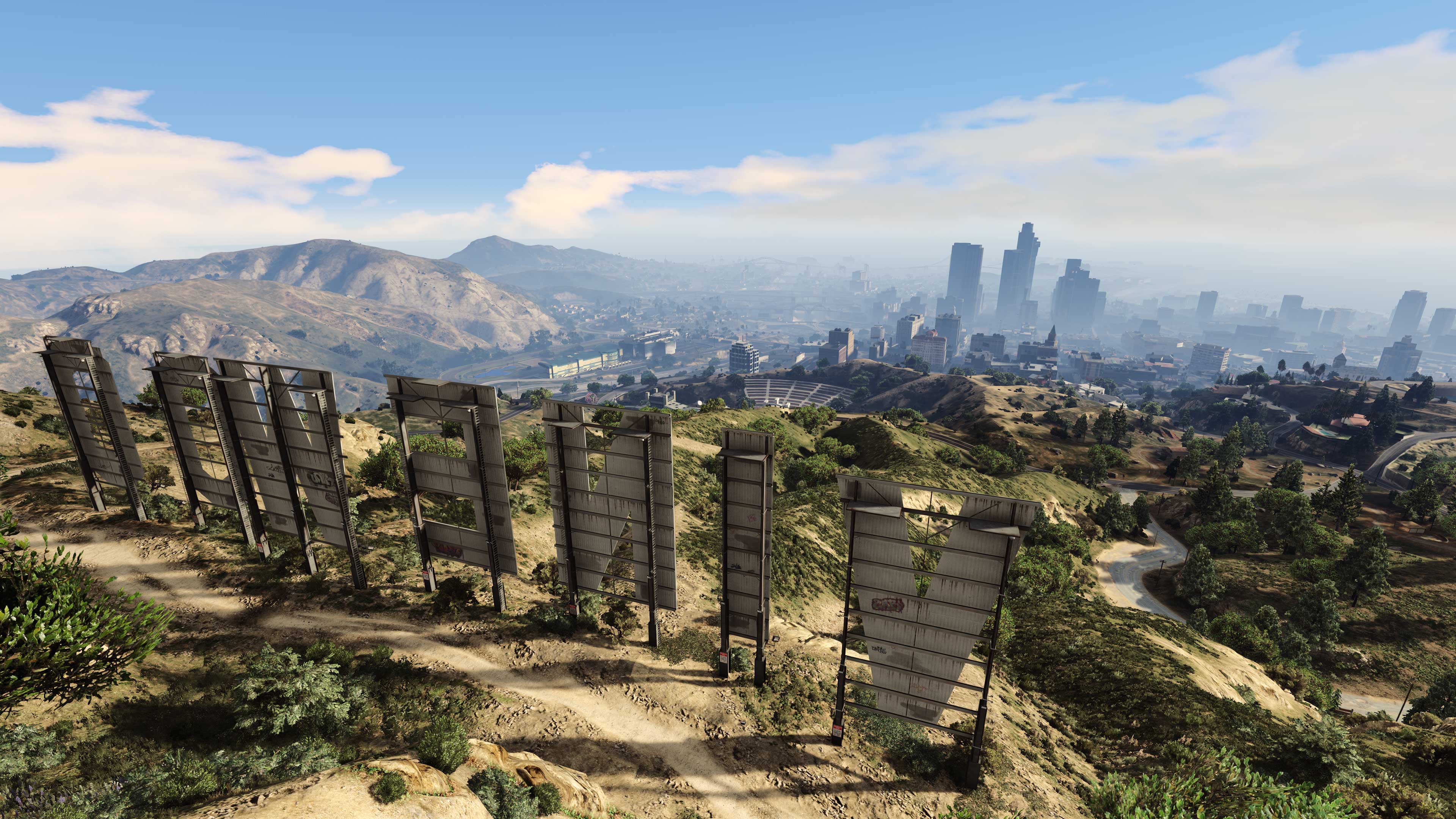 Grand Theft Auto V – PlayStation 5 & Xbox Series X|S Promotional screenshot for the PlayStation 5 and Xbox Series X|S versions of Grand Theft Auto V and GTA Online.