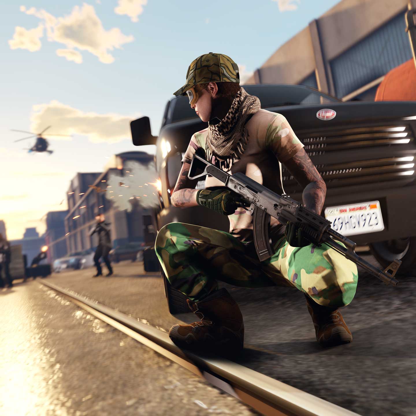 Gunrunning Promotional screenshot for Gunrunning Business in GTA Online.