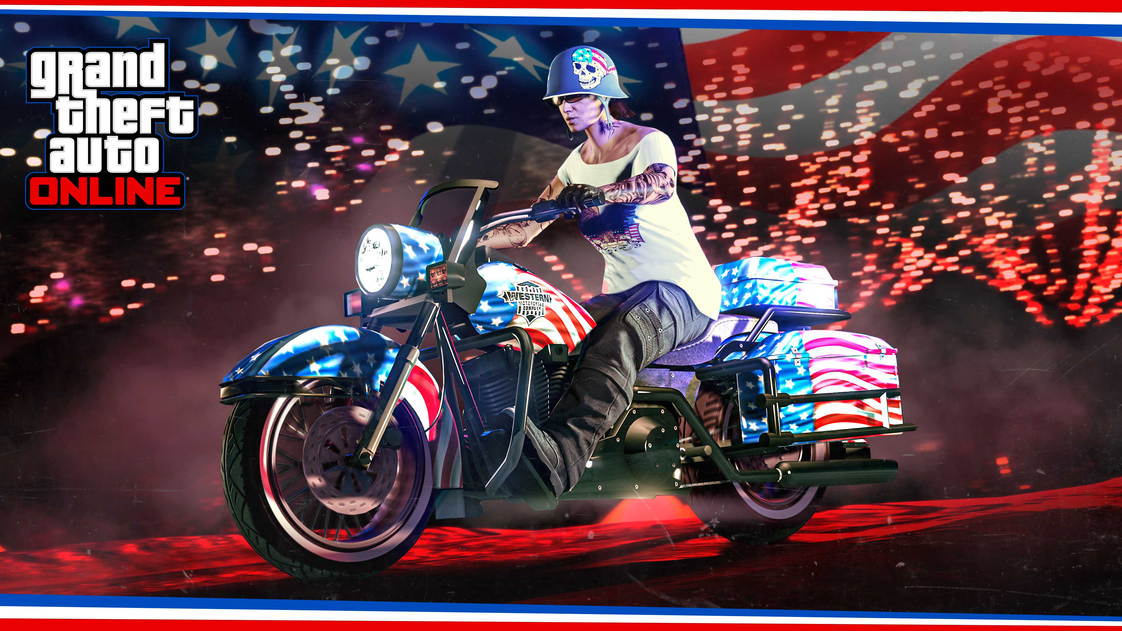 Poster for Independence Day in GTA Online.