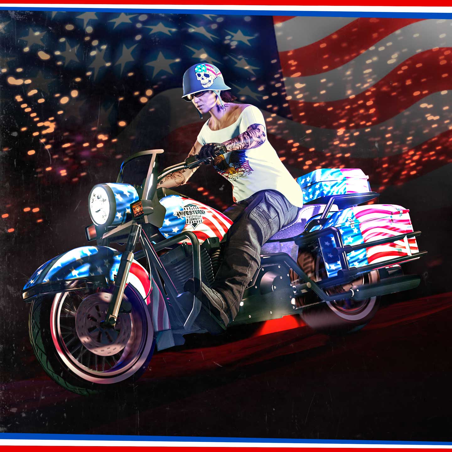 Poster for Independence Day in GTA Online.