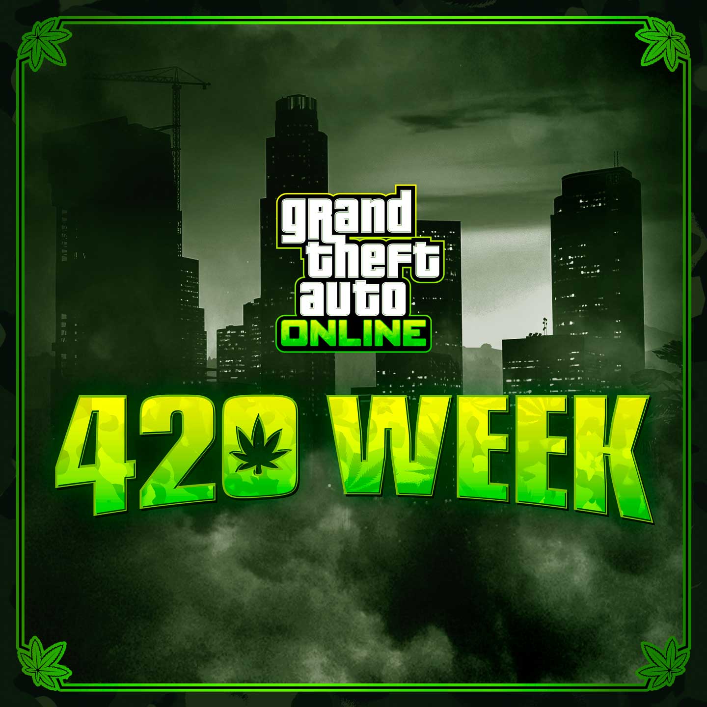 4/20 Week Promotional picture for 4/20 Week in GTA Online.