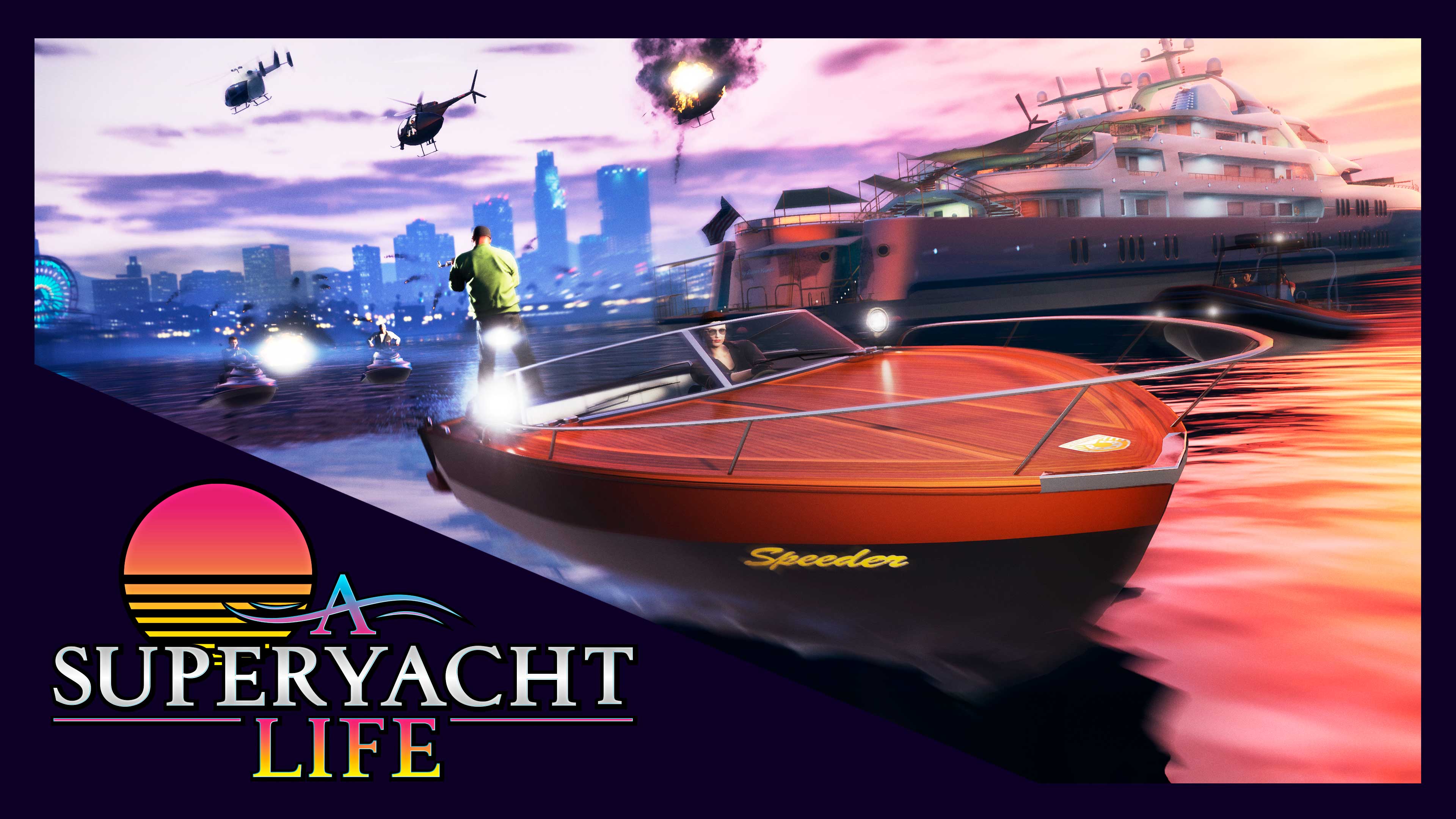 A Superyacht Life Mission Promotional poster for A Superyacht Life Mission in GTA Online.