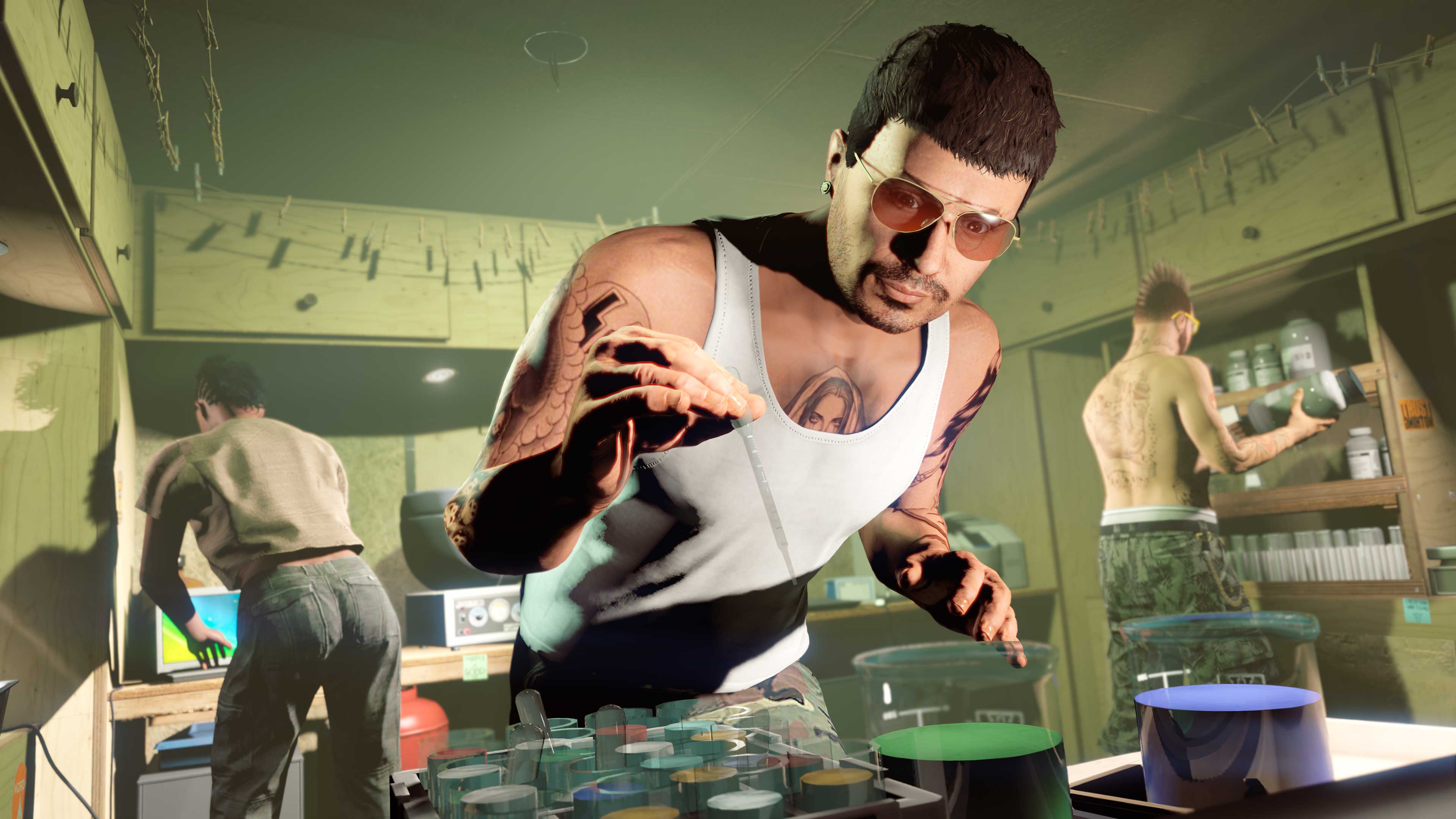 Acid Lab Promotional poster for Acid Lab Business in GTA Online.