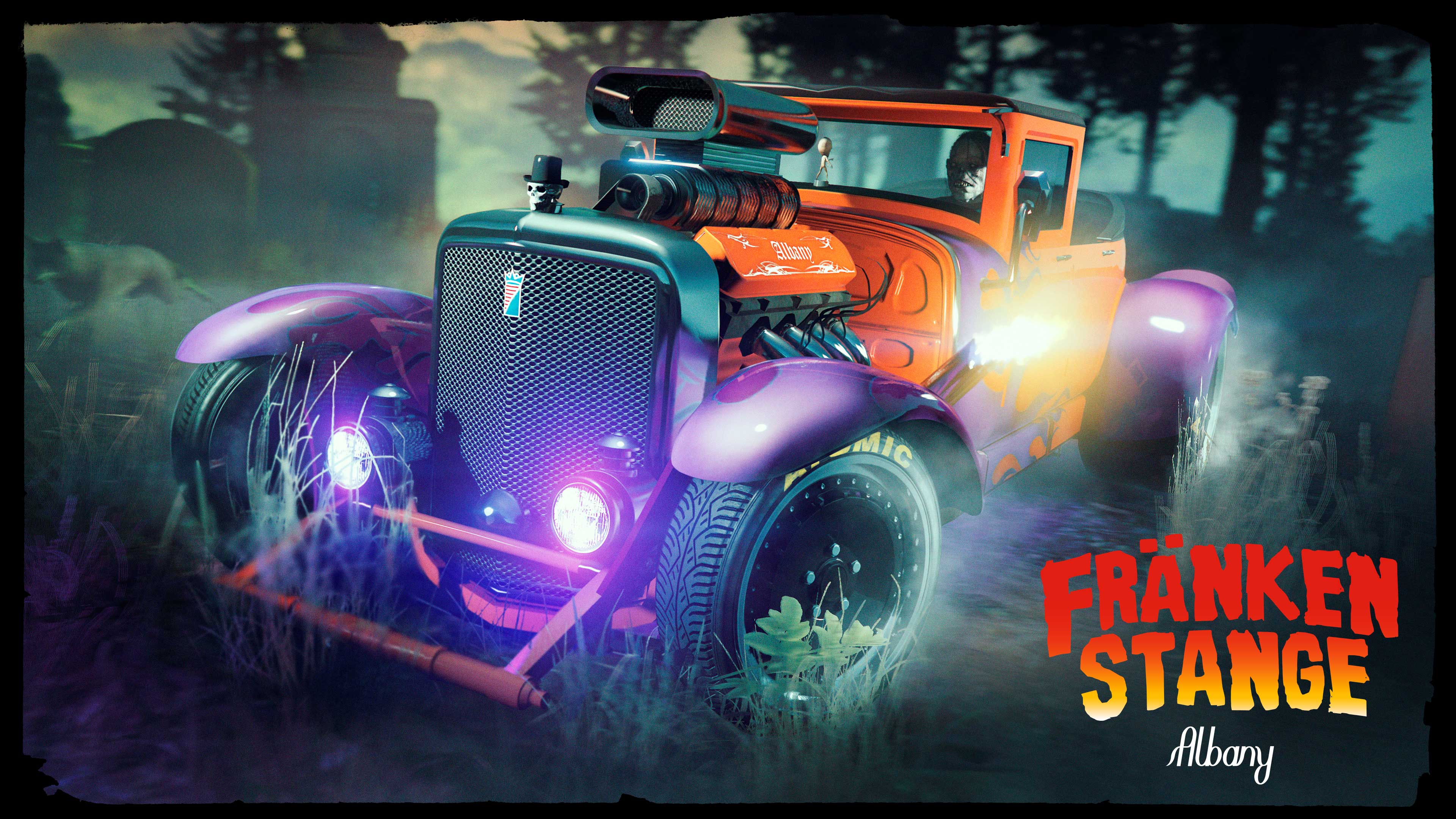 Promotional poster for Albany Fränken Stange in GTA Online.