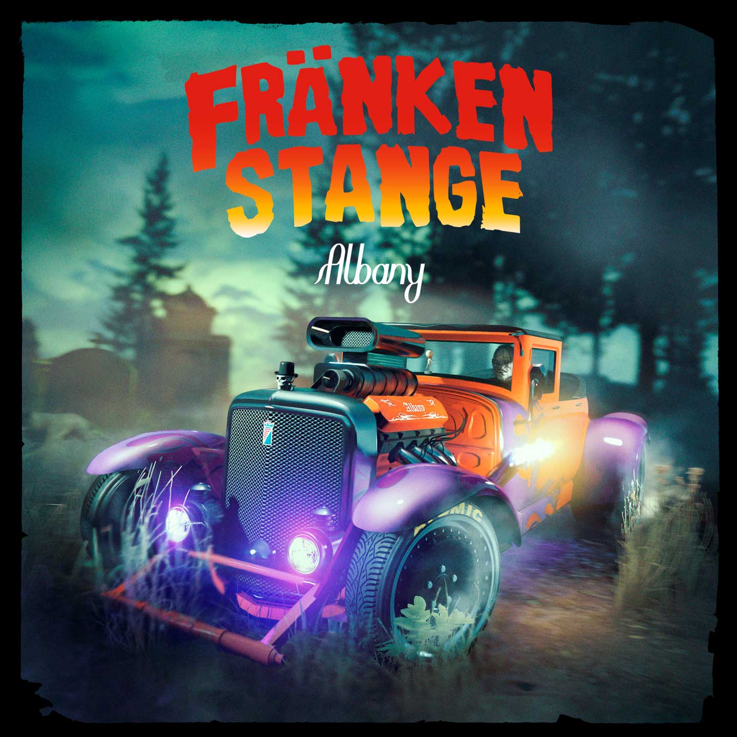 Promotional poster for Albany Fränken Stange in GTA Online.
