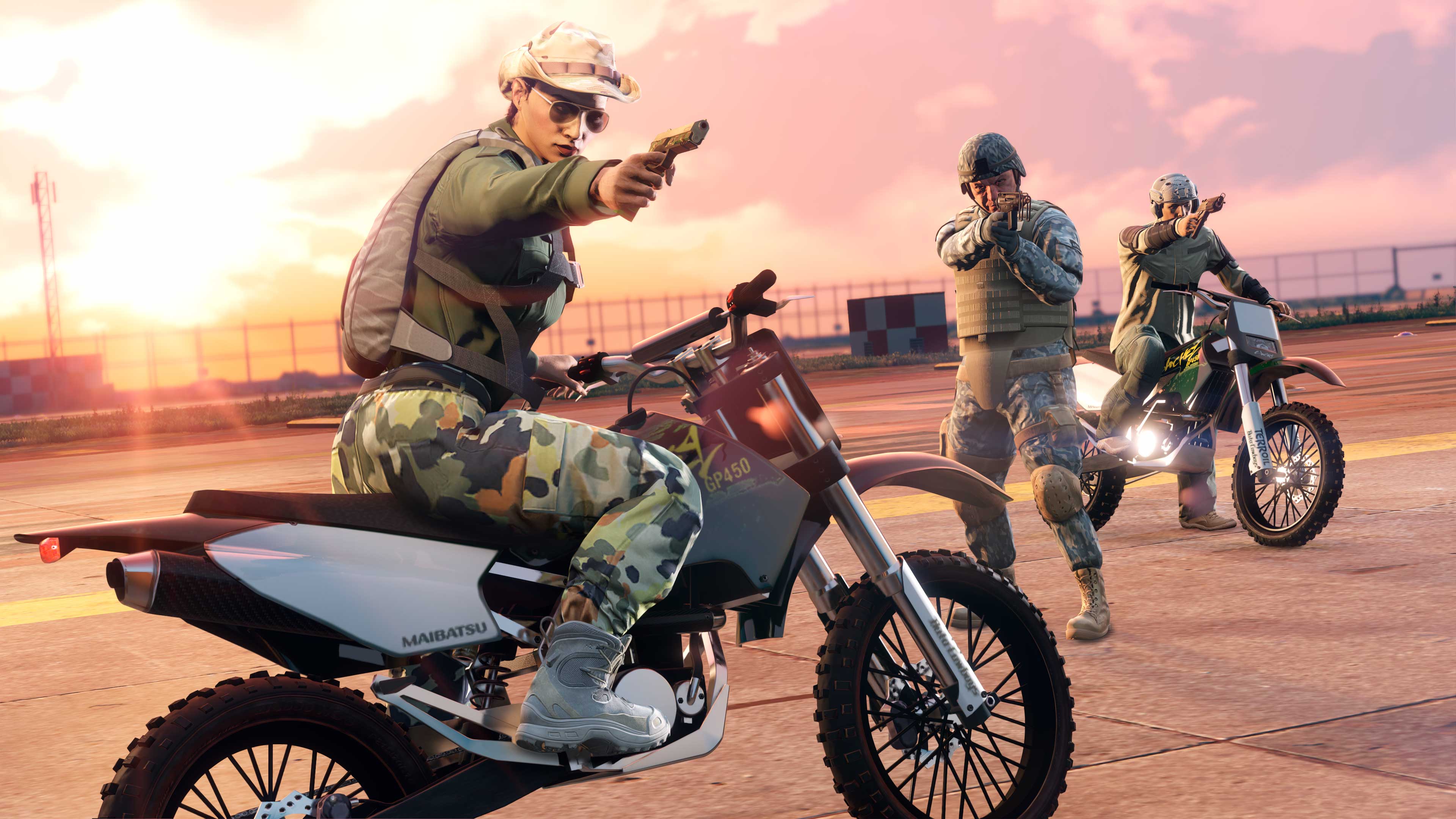 Assault on ATT-16 Promotional screenshot for the Assault on ATT-16 Adversary Mode in GTA Online.