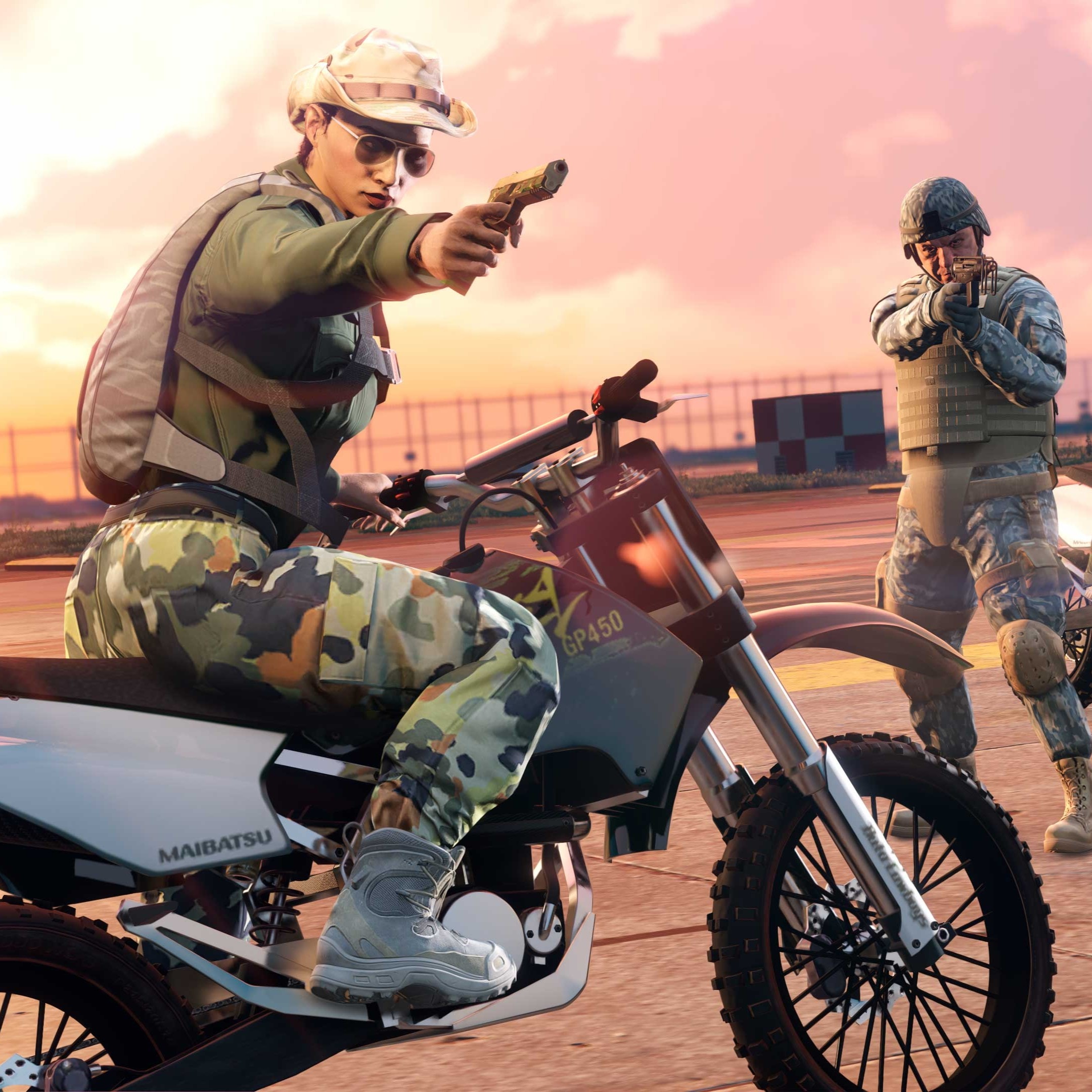 Assault on ATT-16 Promotional screenshot for the Assault on ATT-16 Adversary Mode in GTA Online.
