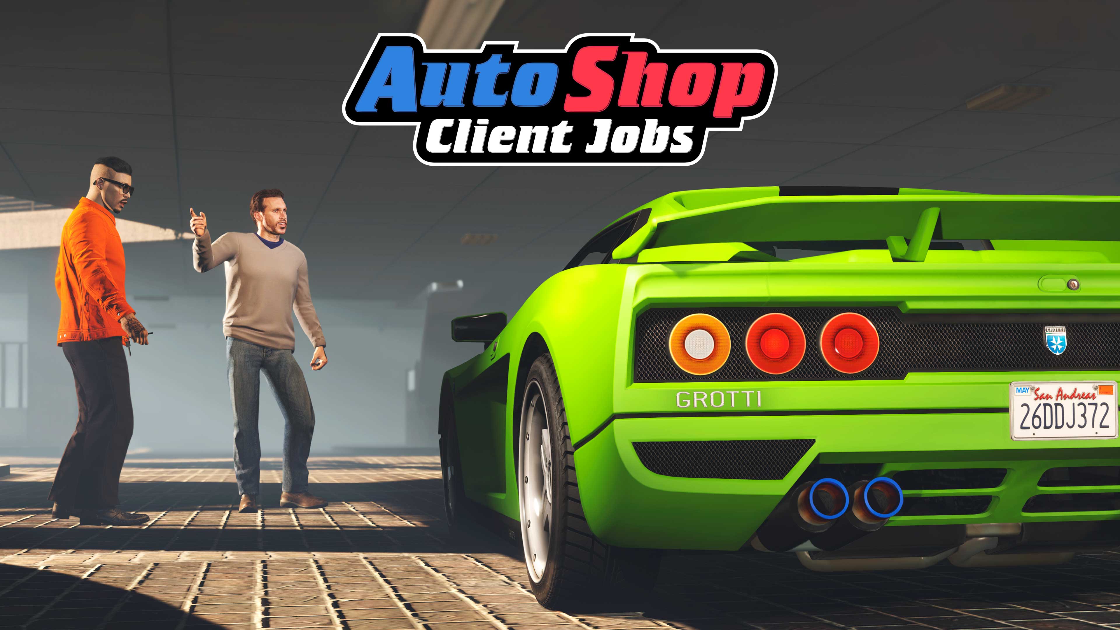 Auto Shop Client Job Poster for Auto Shop Client Jobs in GTA Online.