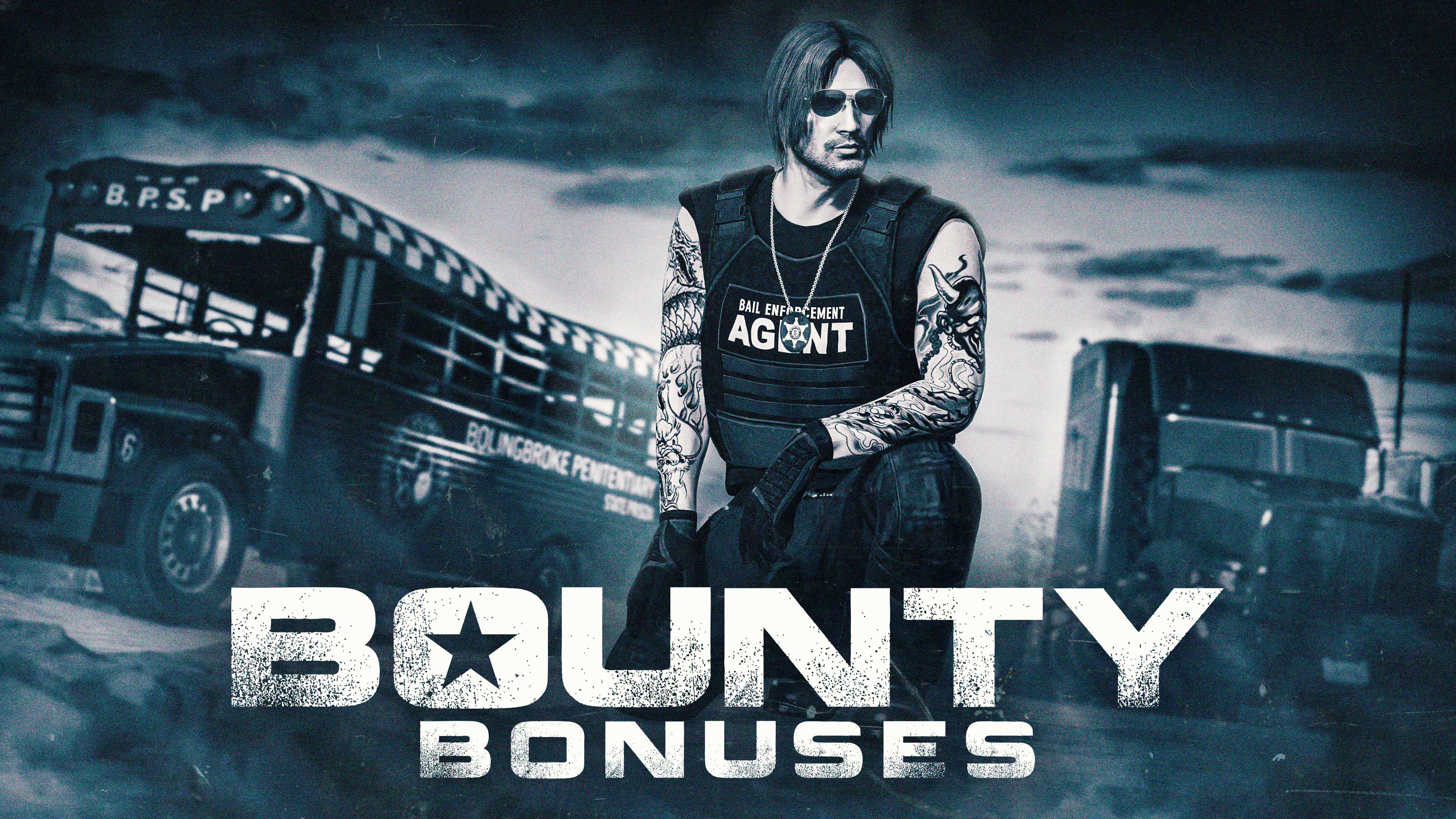 Bounty Bonuses Promotional poster for Bounty Bonuses in GTA Online.