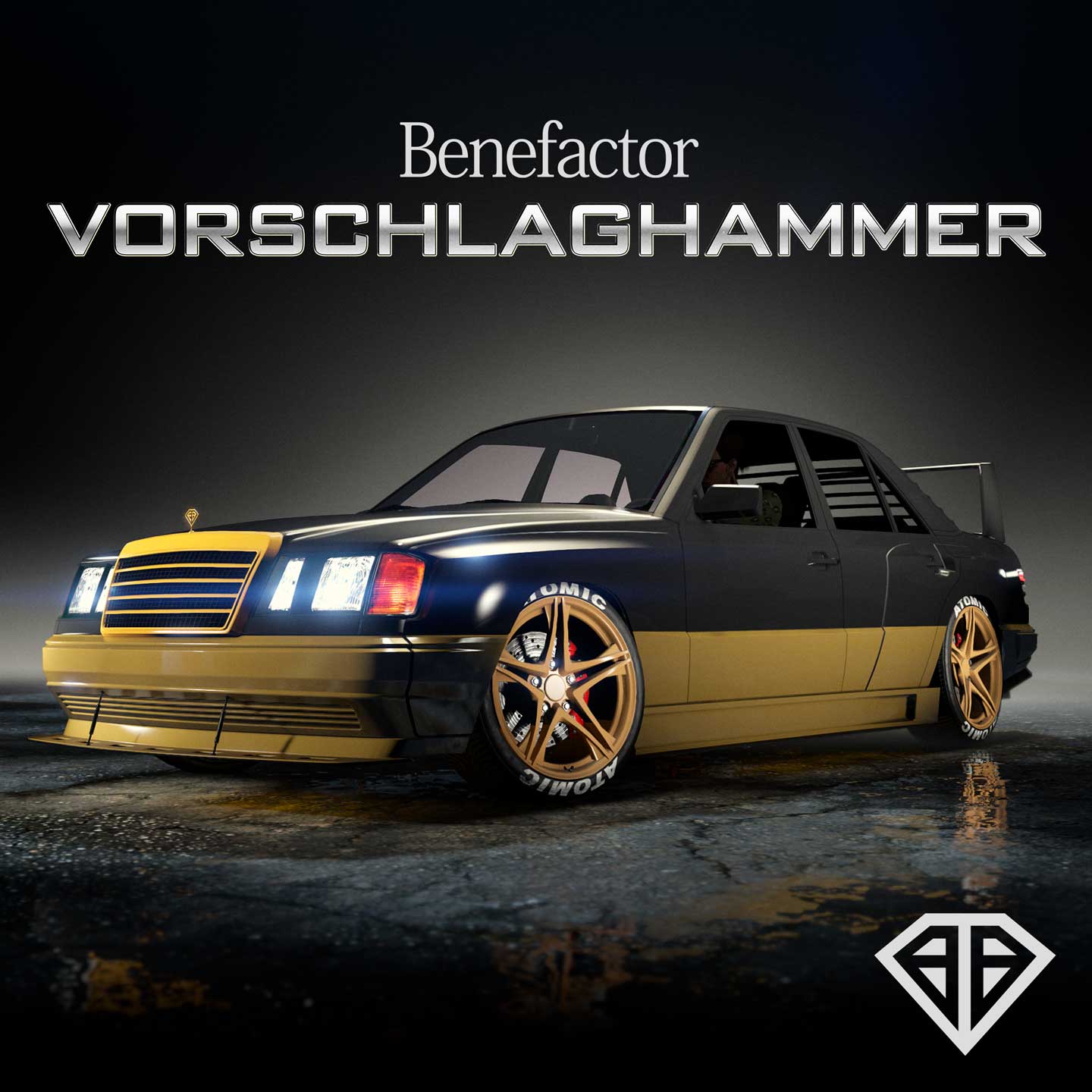 Benefactor Vorschlaghammer Promotional poster for Benefactor Vorschlaghammer in GTA Online.
