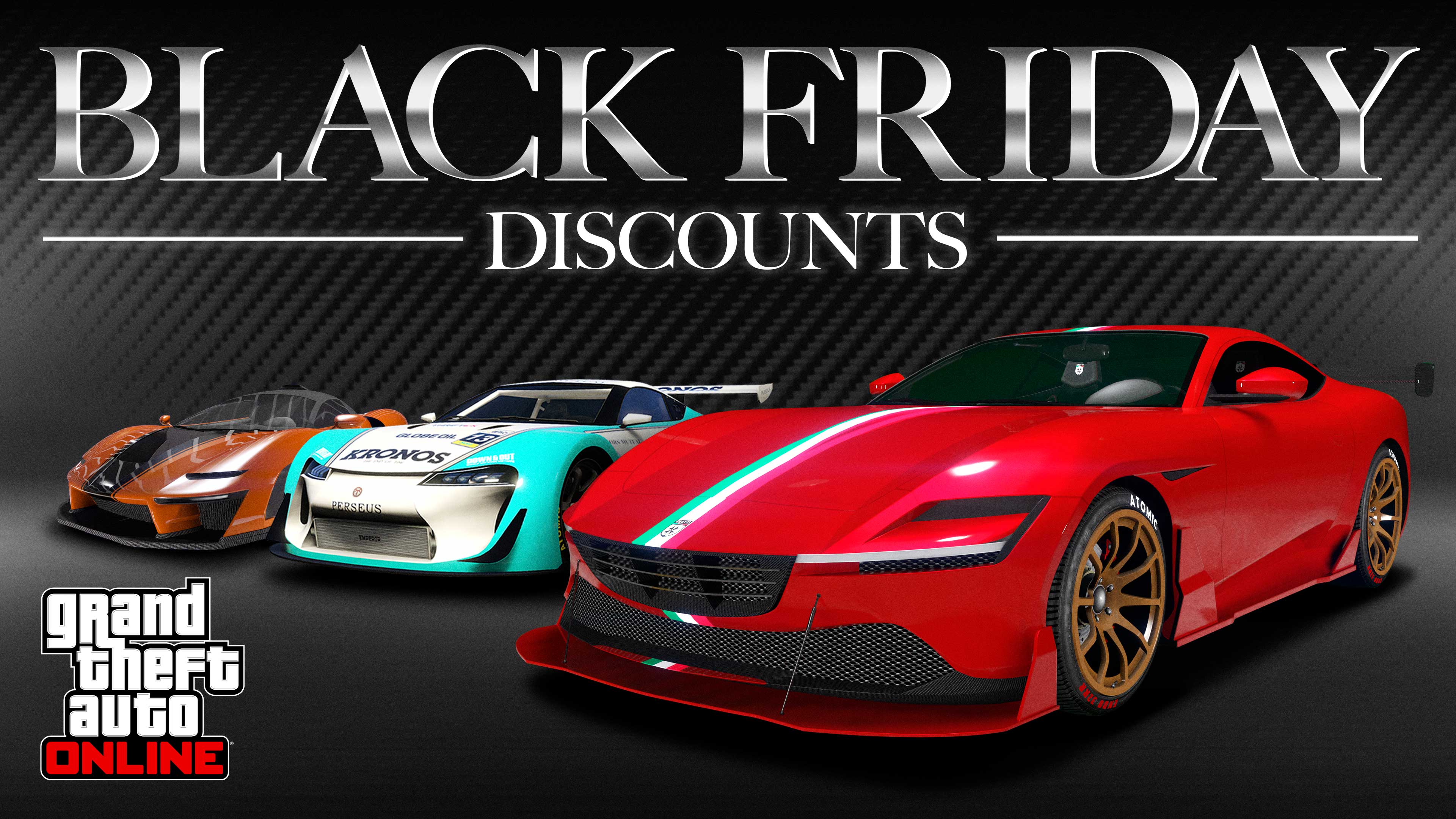 Black Friday Promotional poster for Black Friday Discounts in GTA Online.