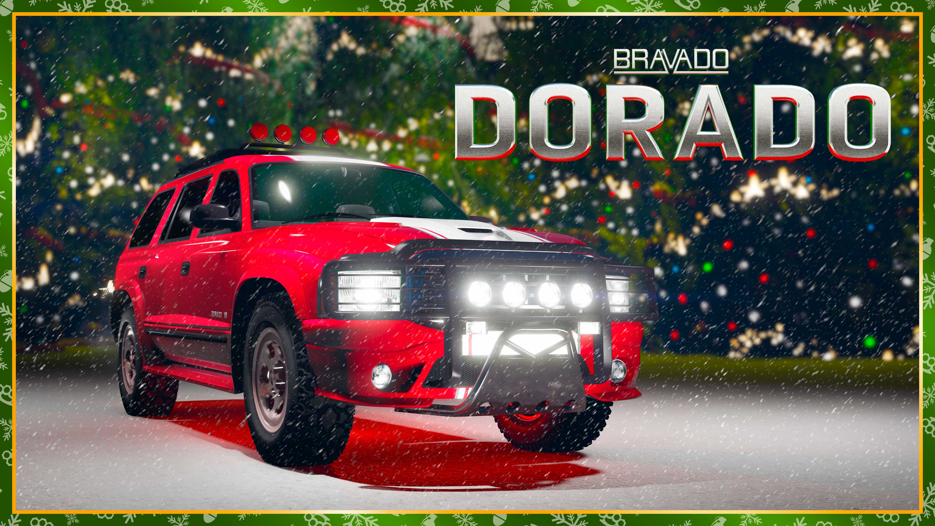 Bravado Dorado Promotional screenshot for Bravado Dorado vehicle in GTA Online.