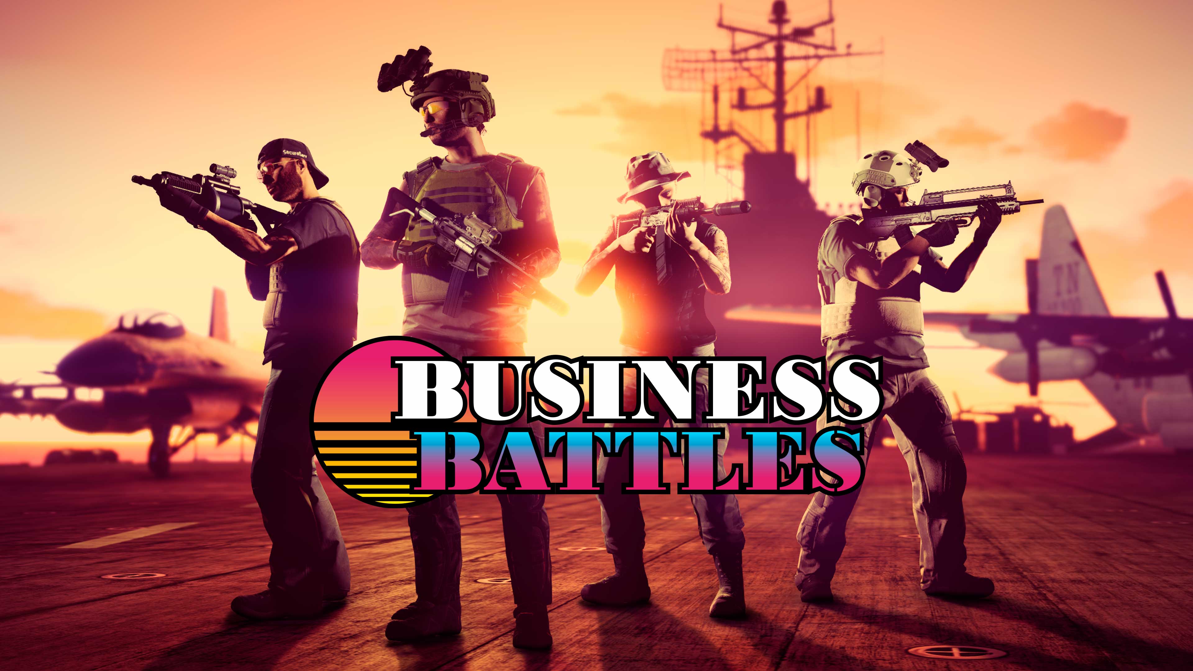 Poster for Business Battles in GTA Online.