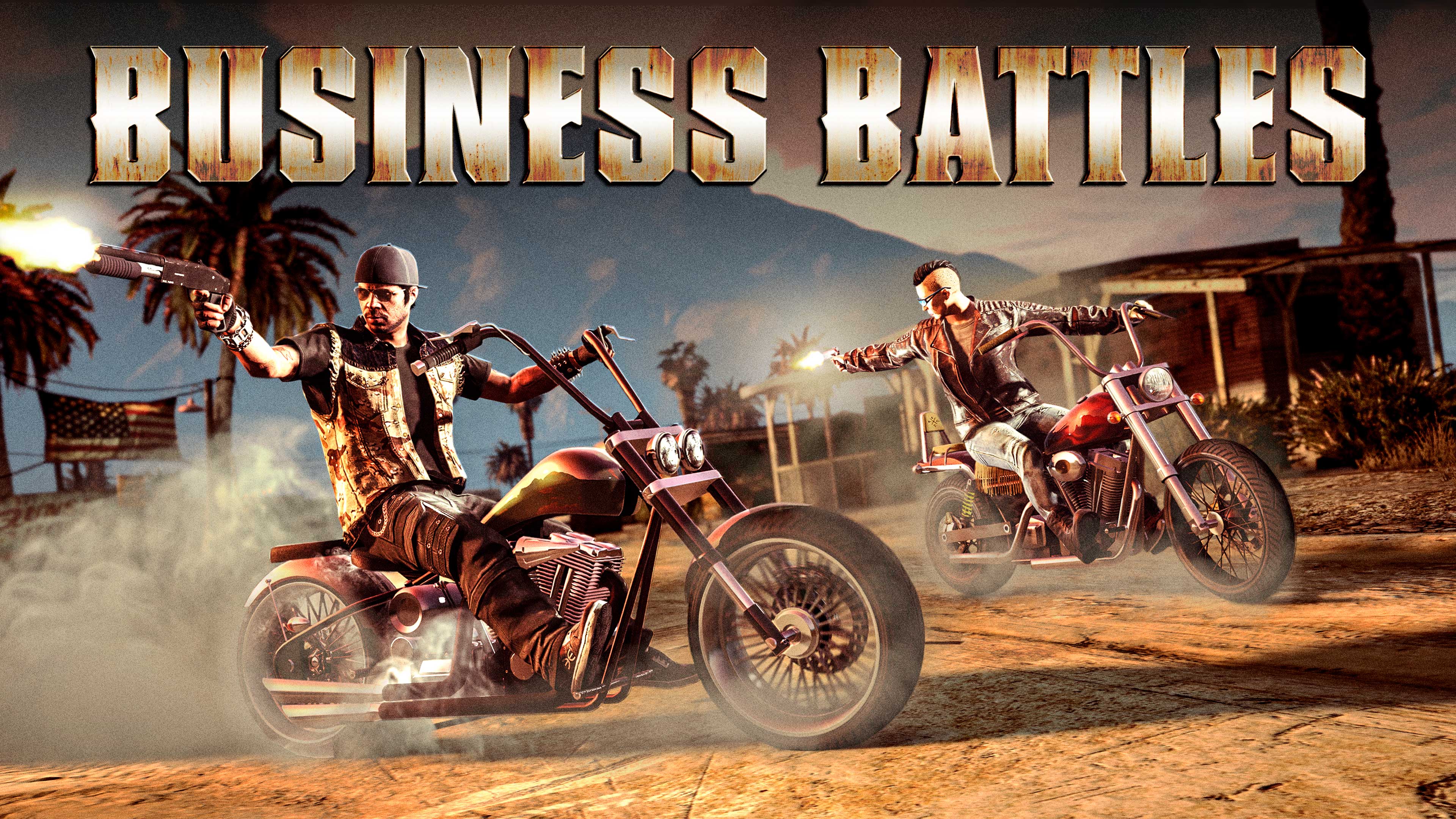 Poster for Business Battles in GTA Online.