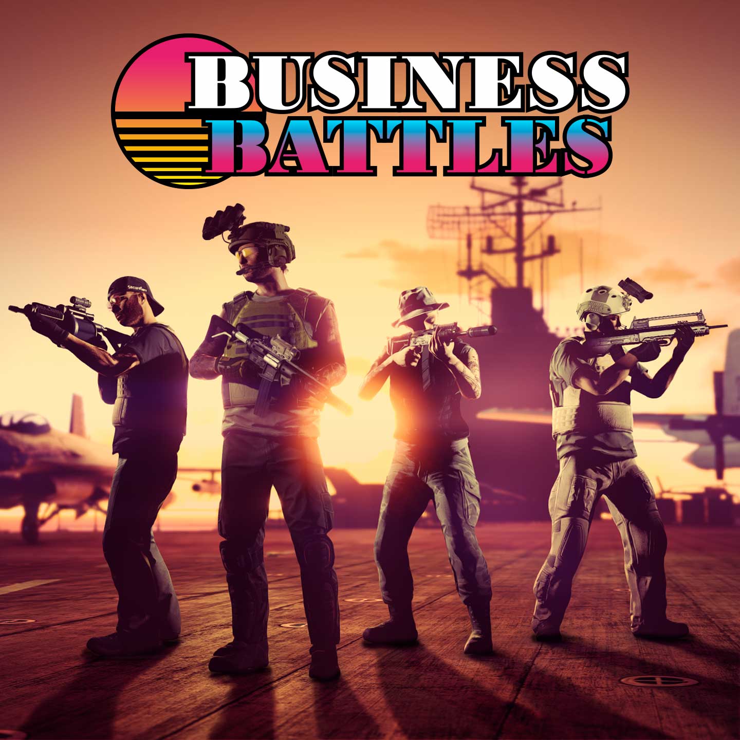 Poster for Business Battles in GTA Online.