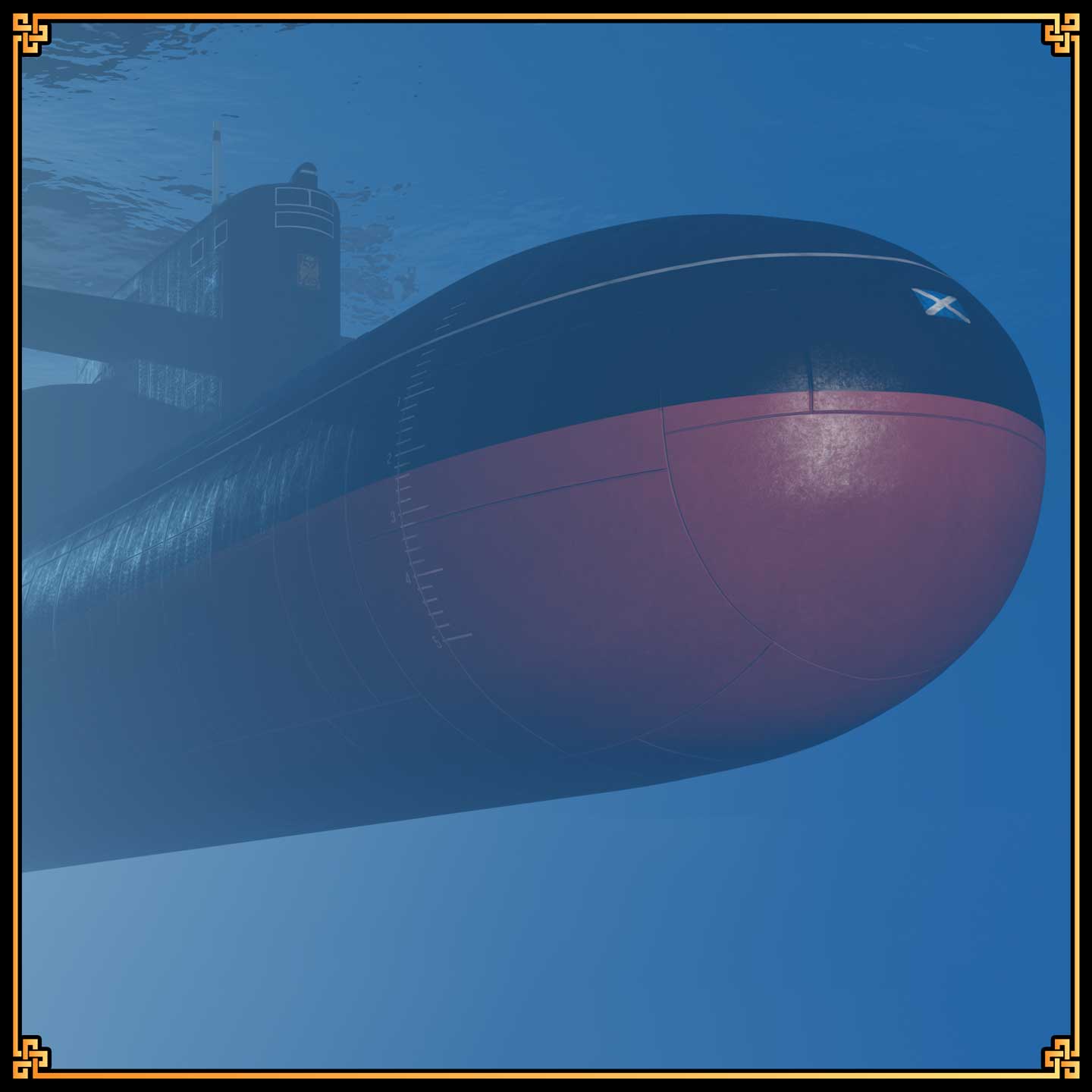 Promotional screenshot of Rune Kosatka during The Cayo Perico Heist in GTA Online.