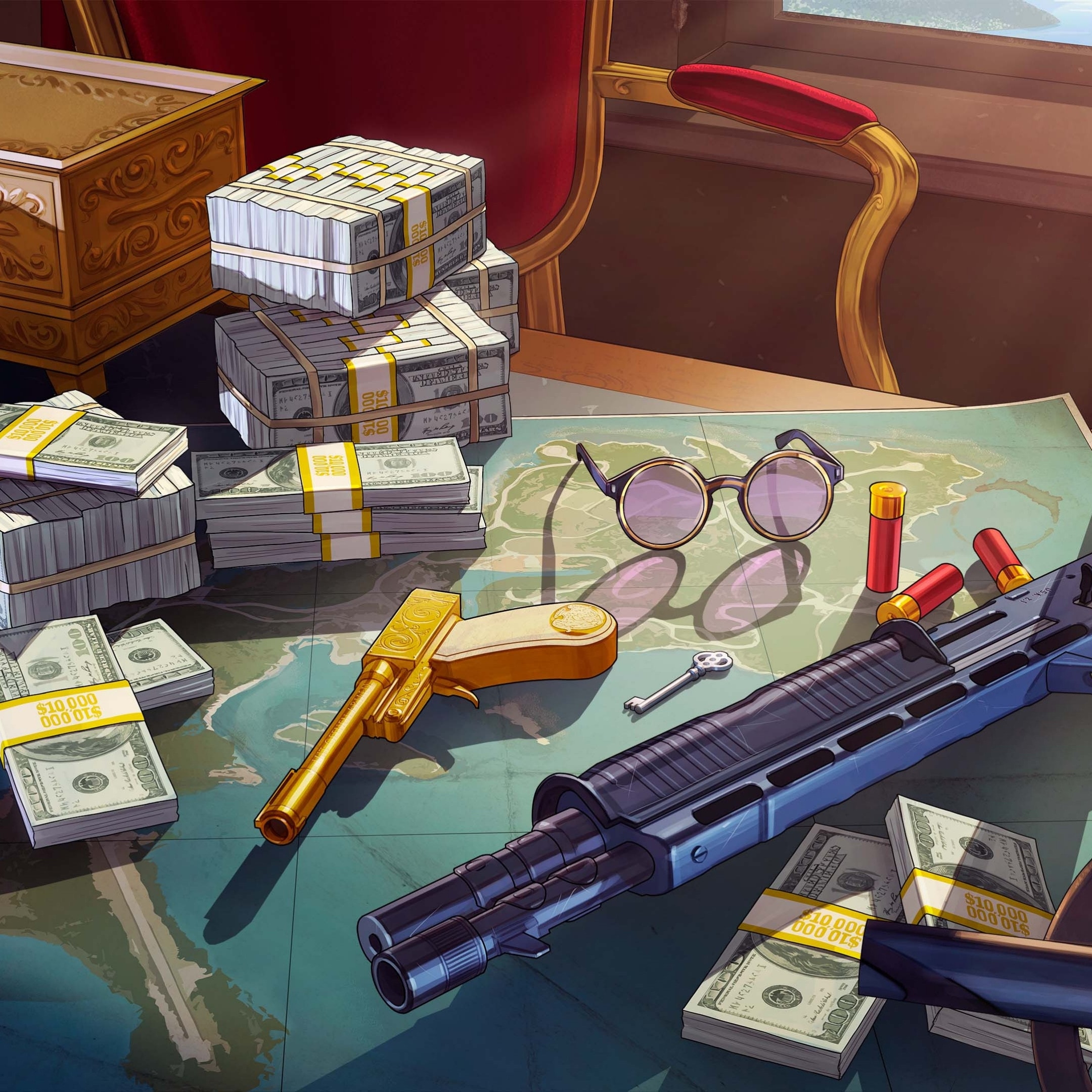 GTA Online: The Cayo Perico Heist Artwork of GTA Online: The Cayo Perico Heist Content Update.