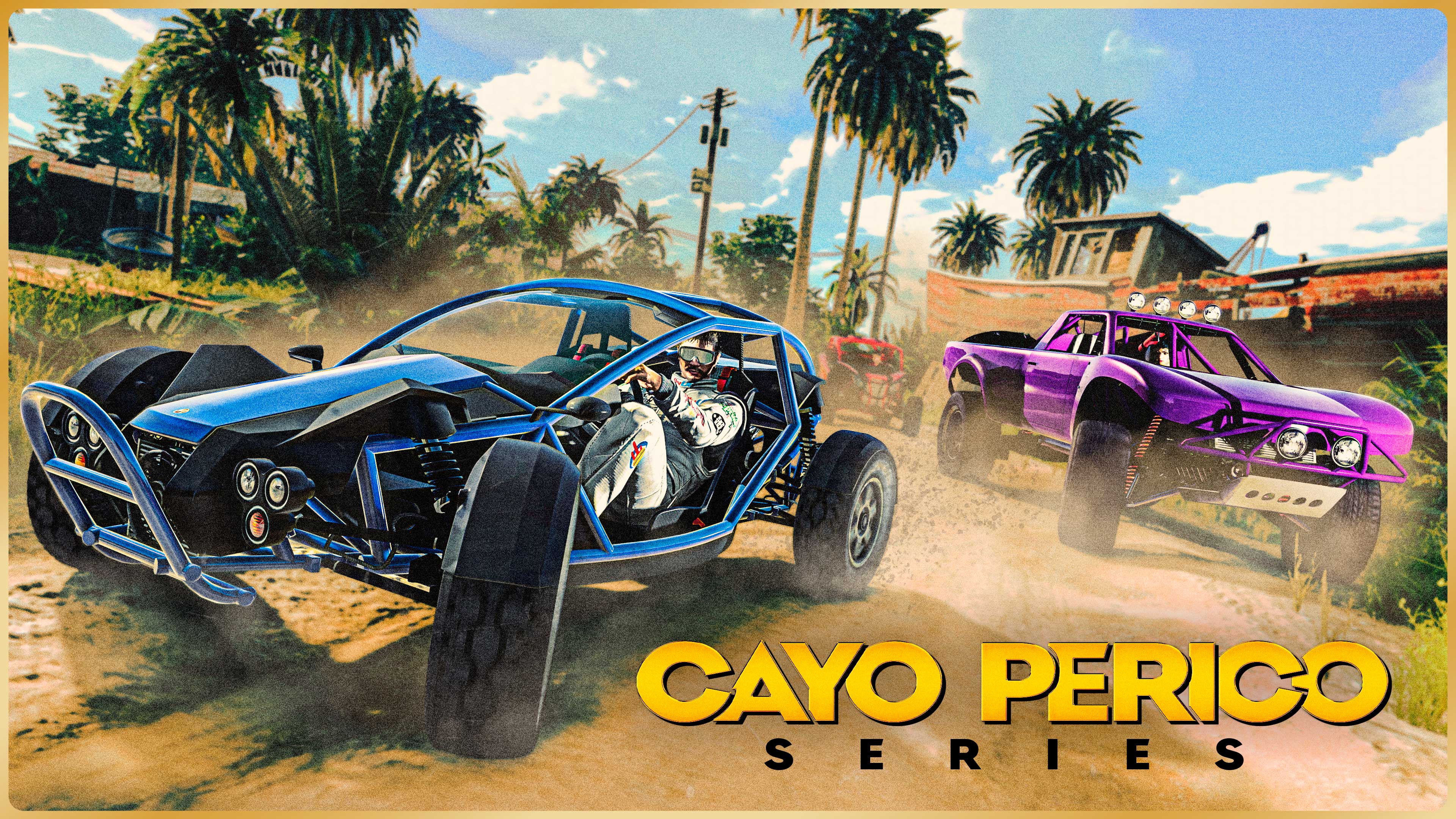 Cayo Perico Race Series Poster for the Cayo Perico Race Series in GTA Online.