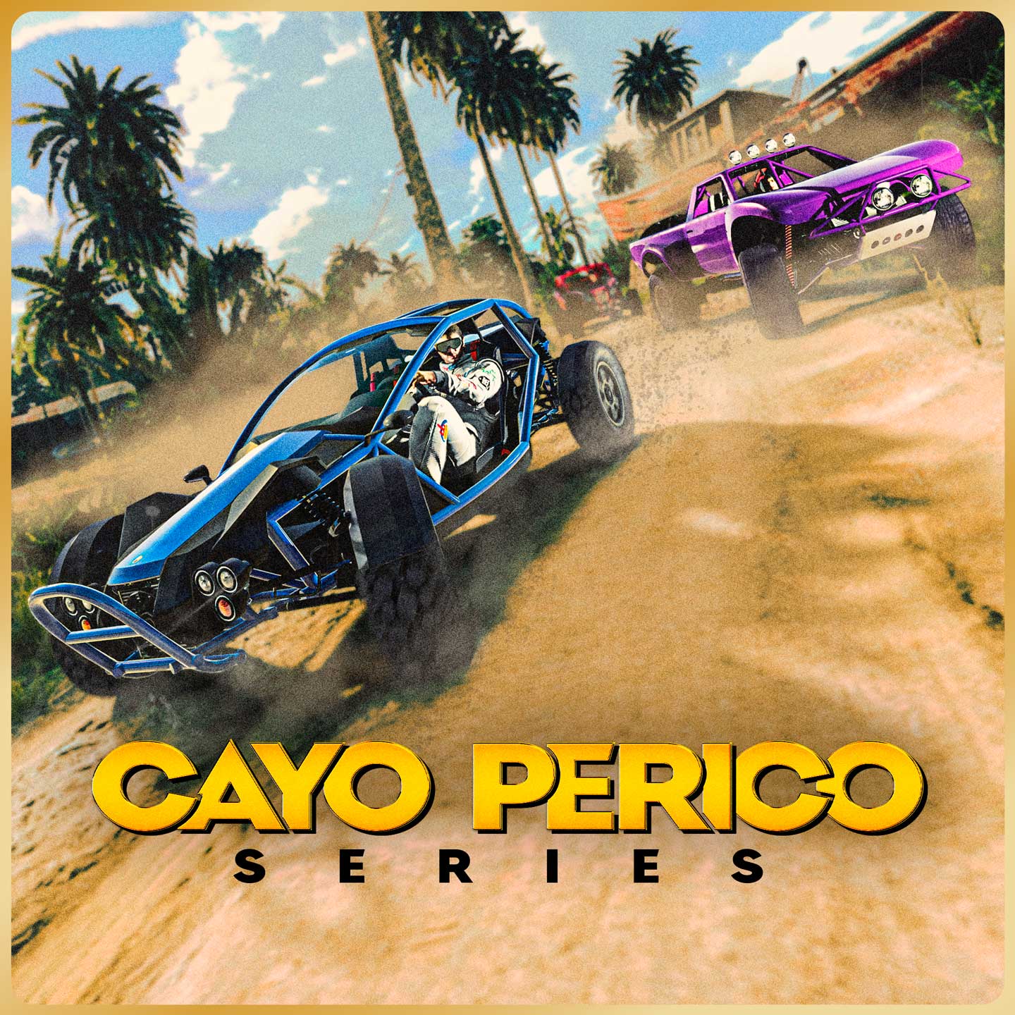 Cayo Perico Race Series Poster for the Cayo Perico Race Series in GTA Online.
