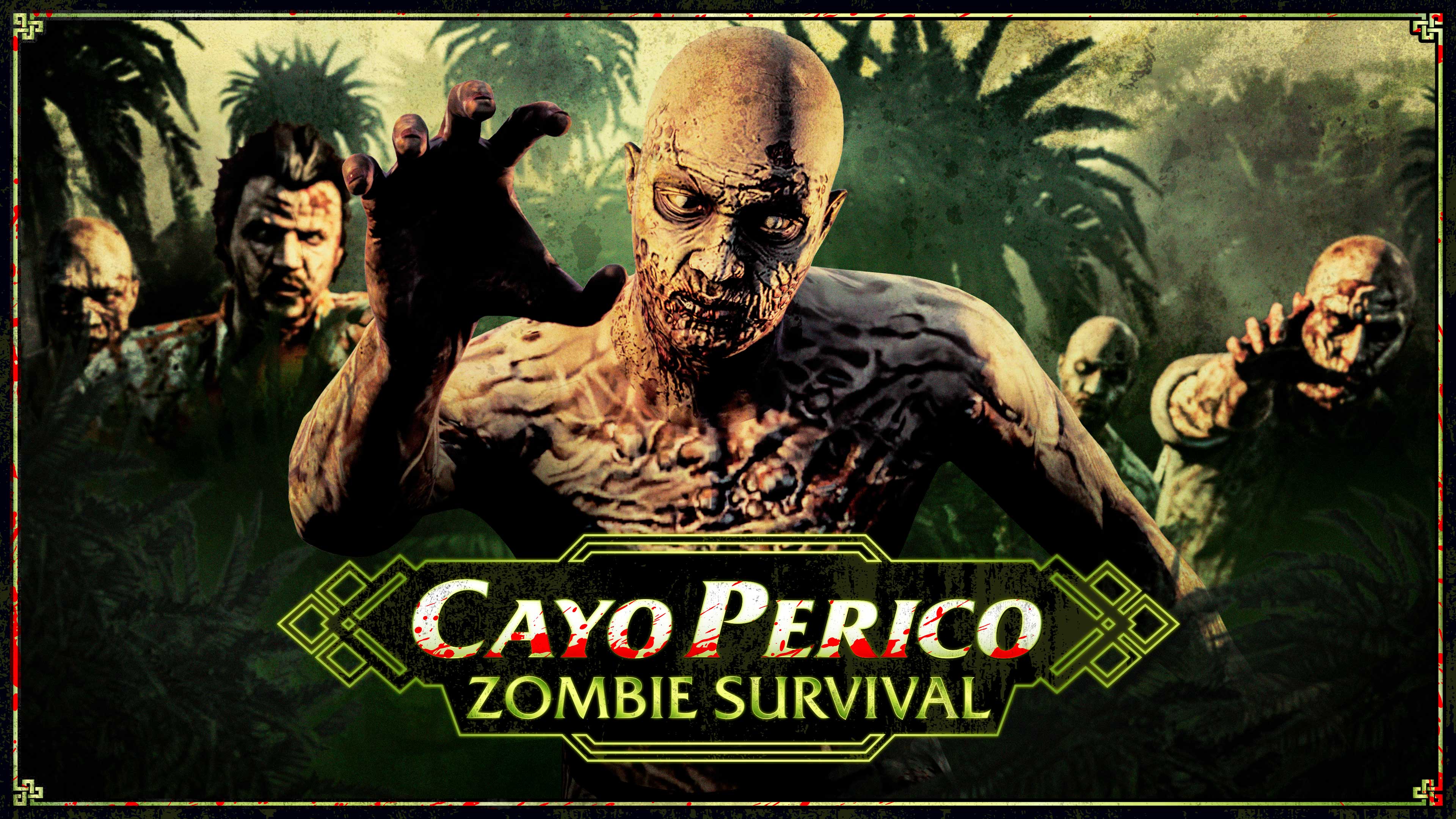 Promotional poster for Cayo Perico Survival in GTA Online.