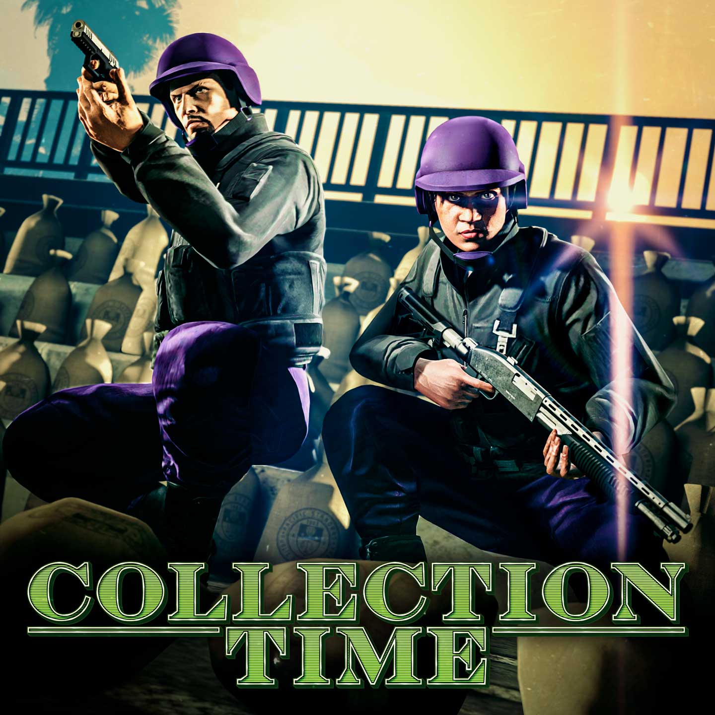 Collection Time Adversary Mode Promotional poster for Collection Time Adversary Mode in GTA Online.