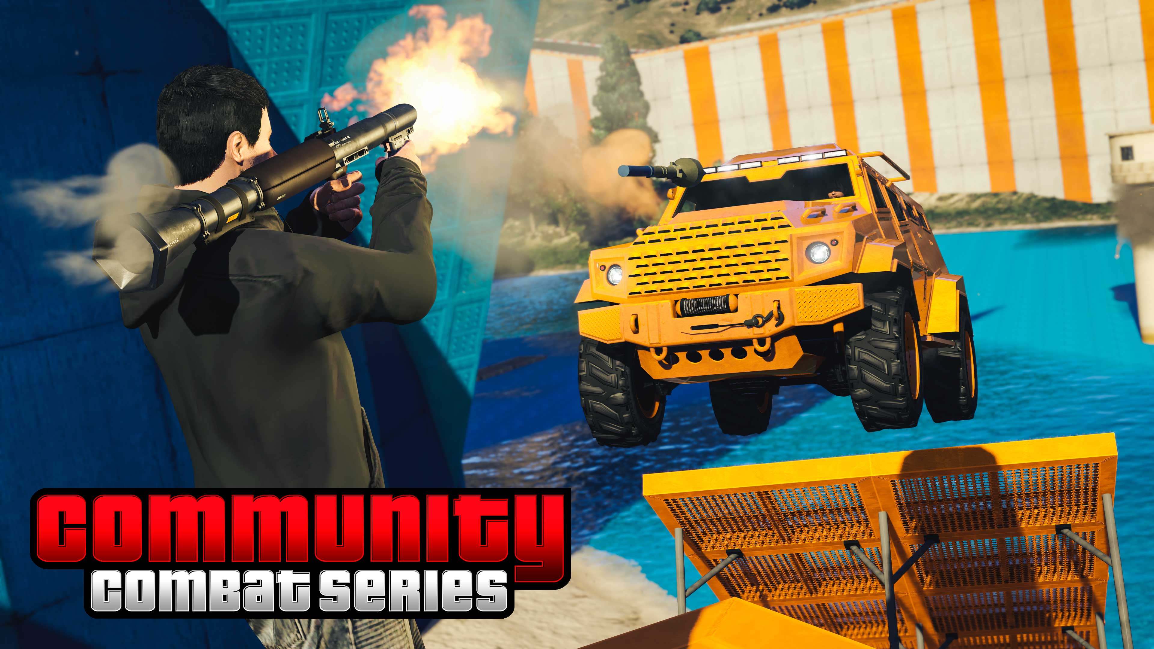 Community Combat Series Promotional screenshot of Community Combat Series in GTA Online.