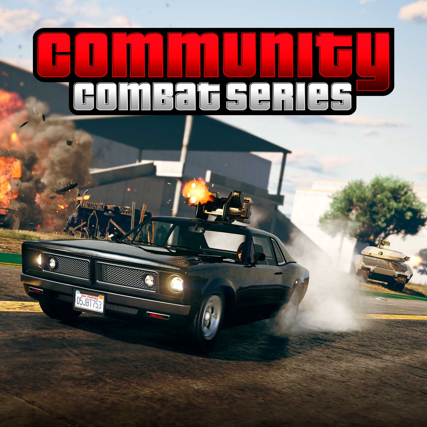 Promotional screenshot of Community Combat Series in GTA Online.