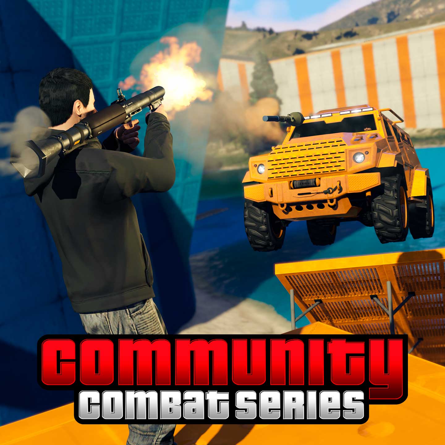 Community Combat Series Promotional screenshot of Community Combat Series in GTA Online.