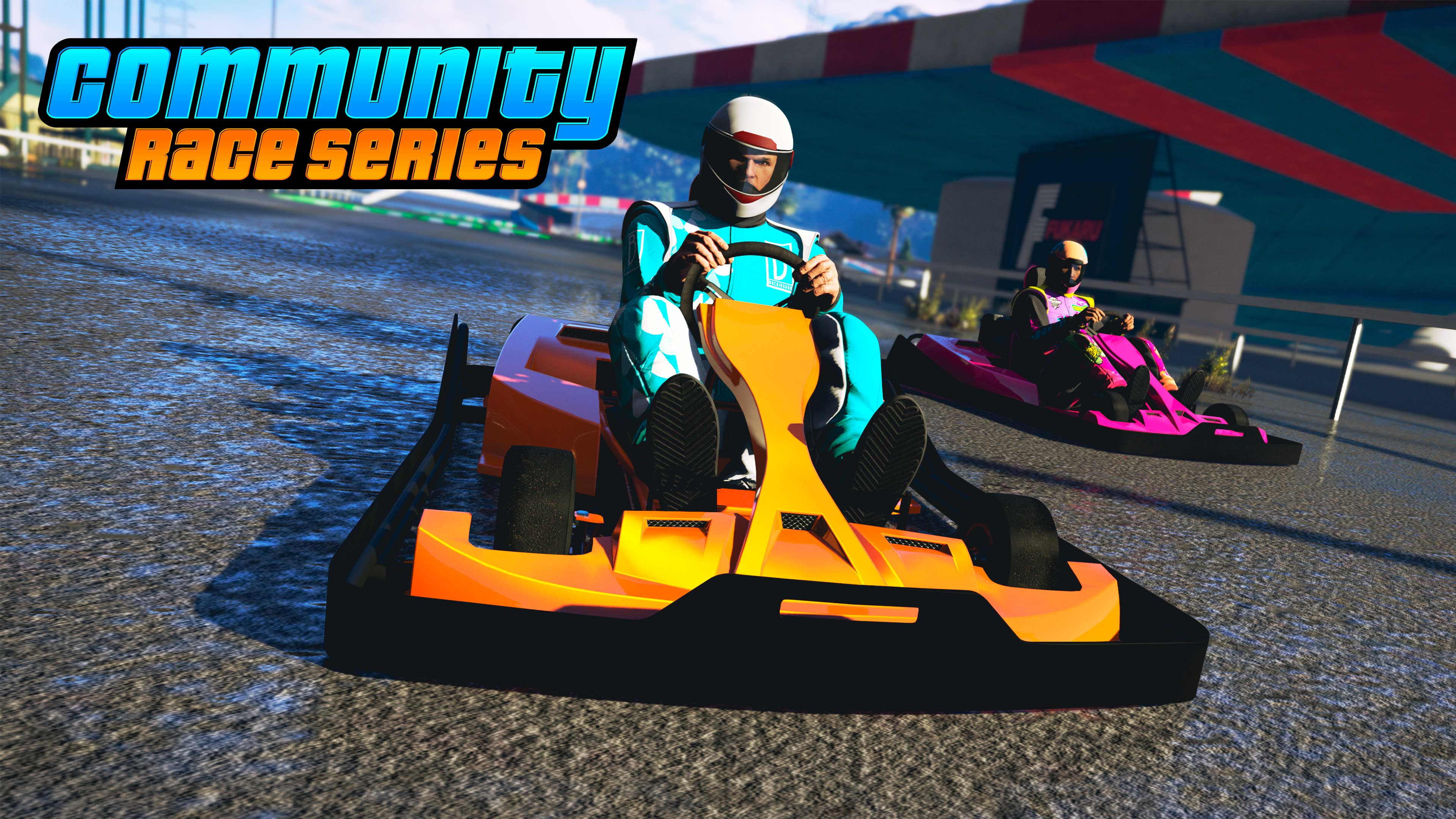 Promotional screenshot of Community Race Series in GTA Online.