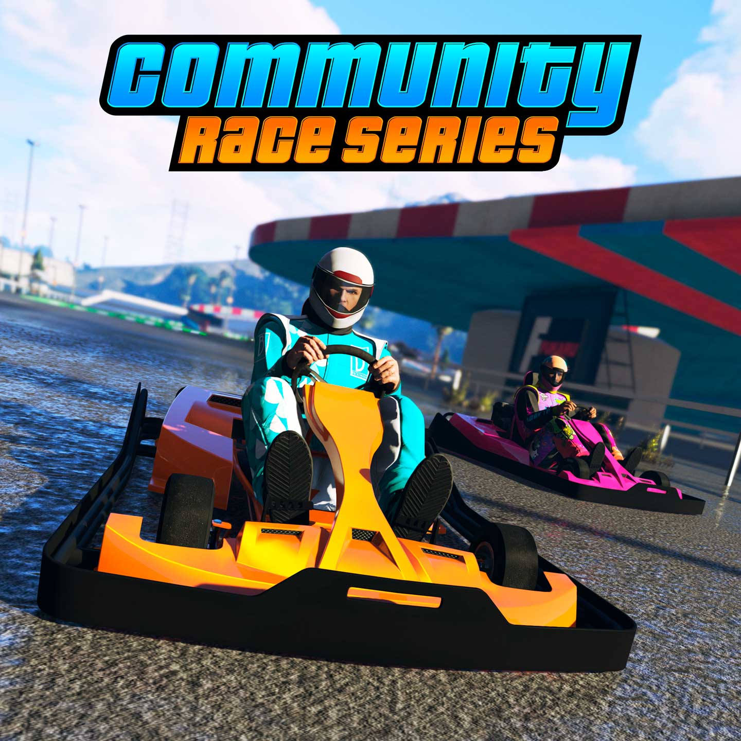 Promotional screenshot of Community Race Series in GTA Online.