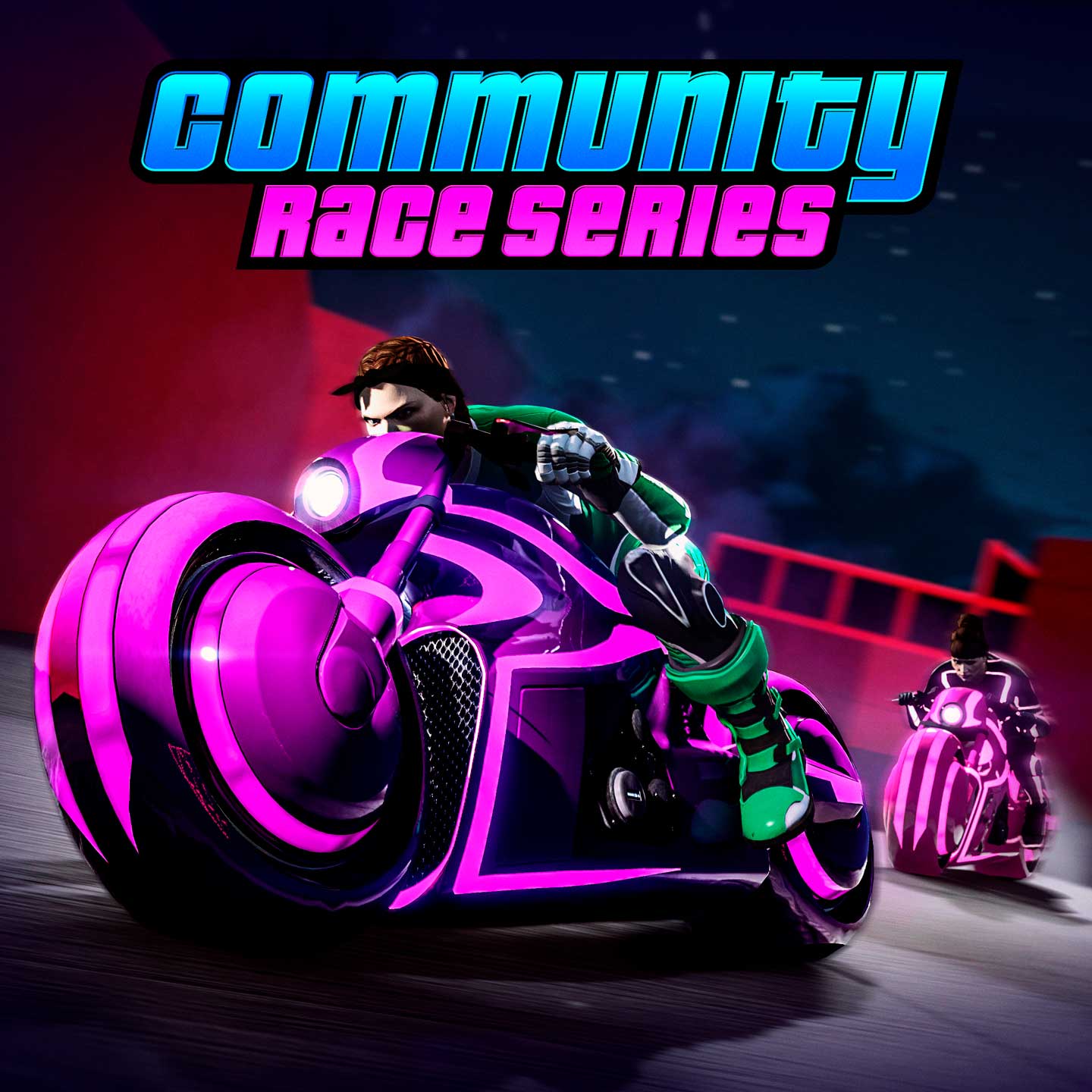 Promotional screenshot of Community Race Series in GTA Online.