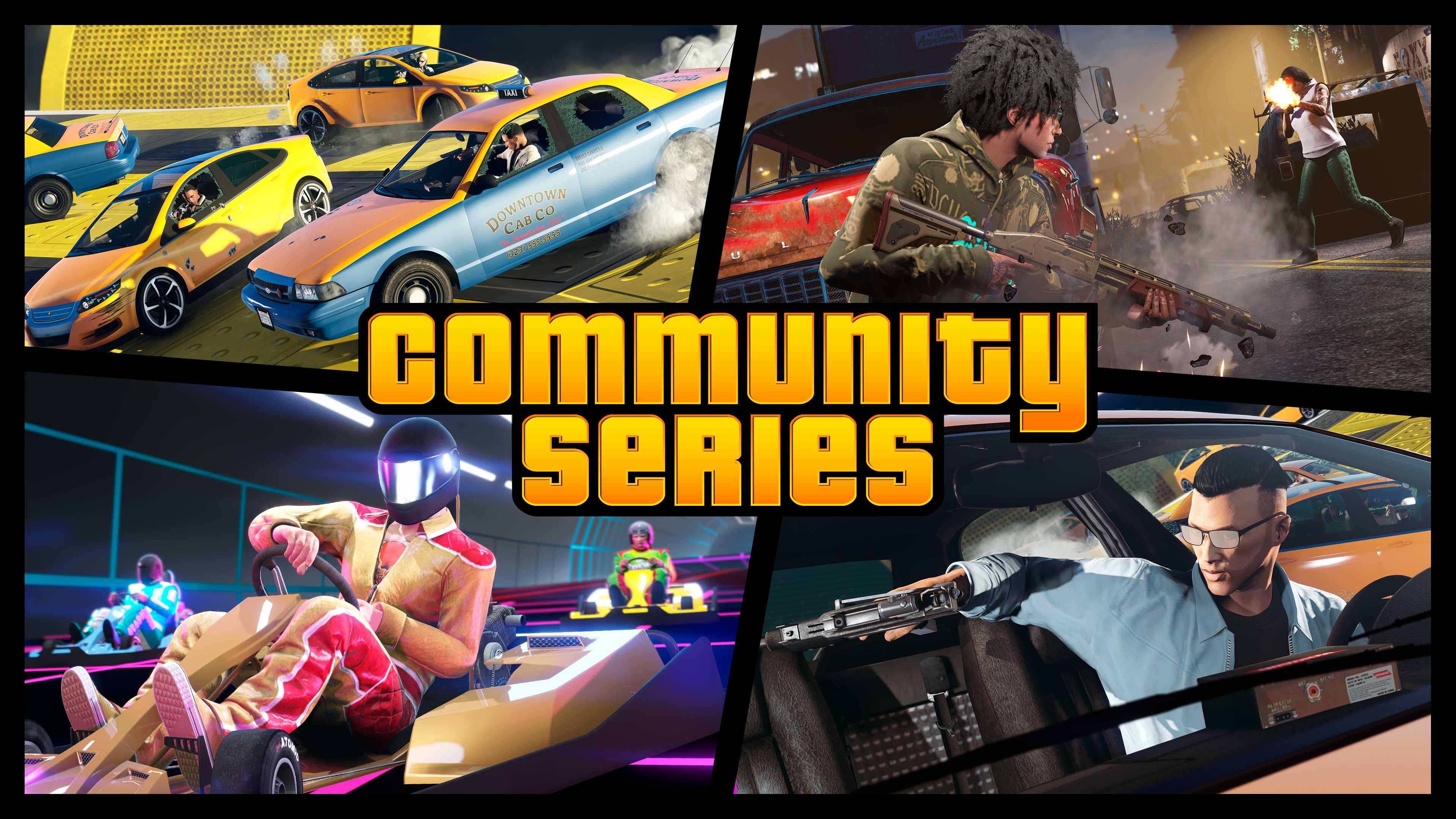 Community Series Promotional screenshot of Community Series in GTA Online.