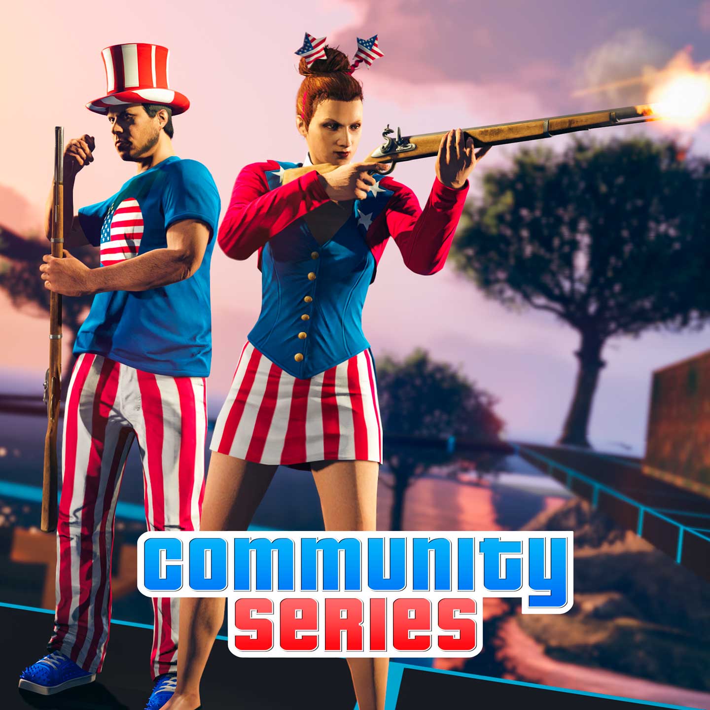 Community Series Promotional screenshot of Community Series in GTA Online.