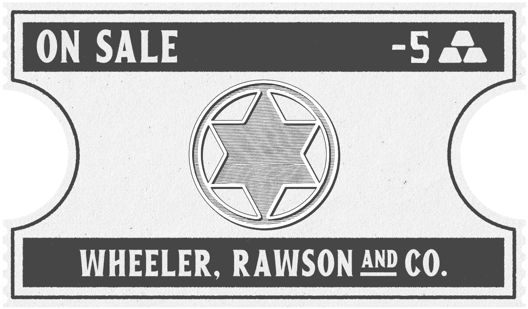 A Red Dead Online Wheeler, Rawson & Co. discount coupon.