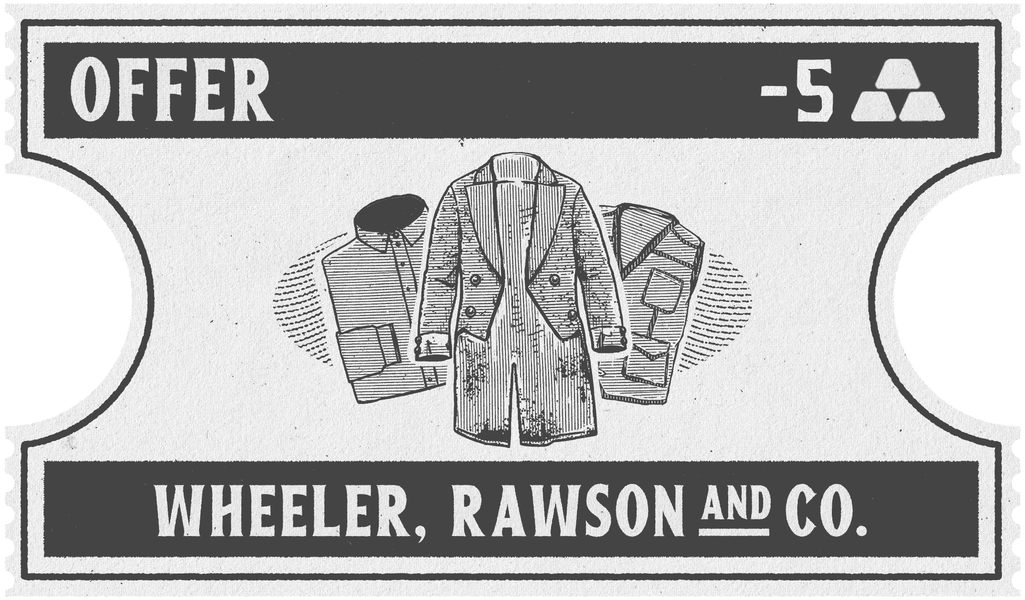 A Red Dead Online Wheeler, Rawson & Co. discount coupon.