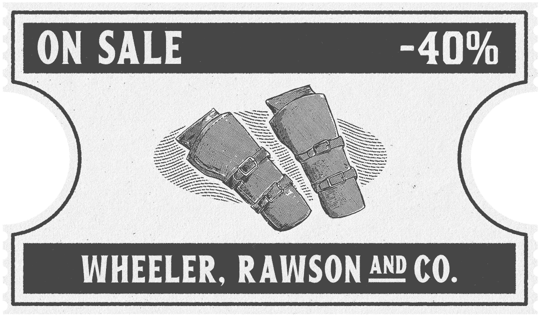 A Red Dead Online Wheeler, Rawson & Co. discount coupon.