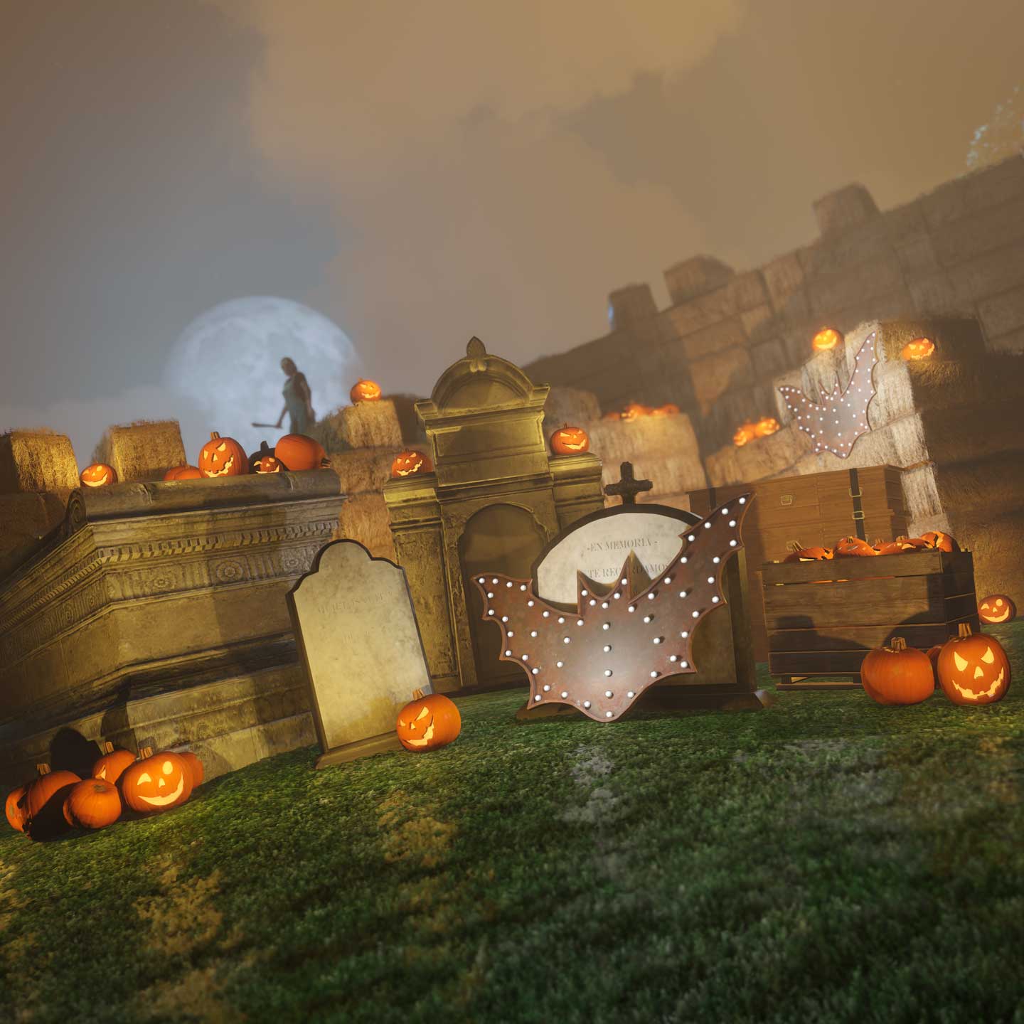 Creator – Halloween Props Screenshot of some Halloween Props in GTA Online Creator.