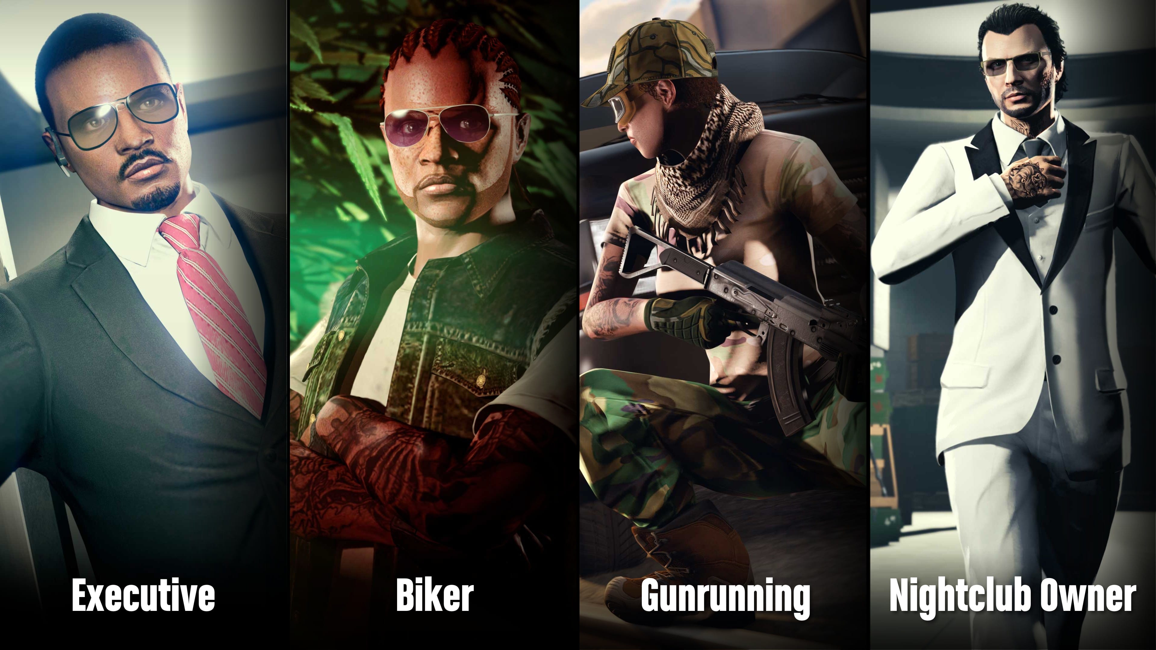 Promotional screenshot of Criminal Careers in GTA Online.