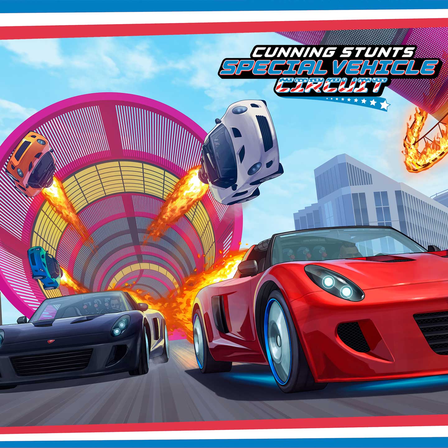 Promotional poster fro Special Vehicle Races in GTA Online.