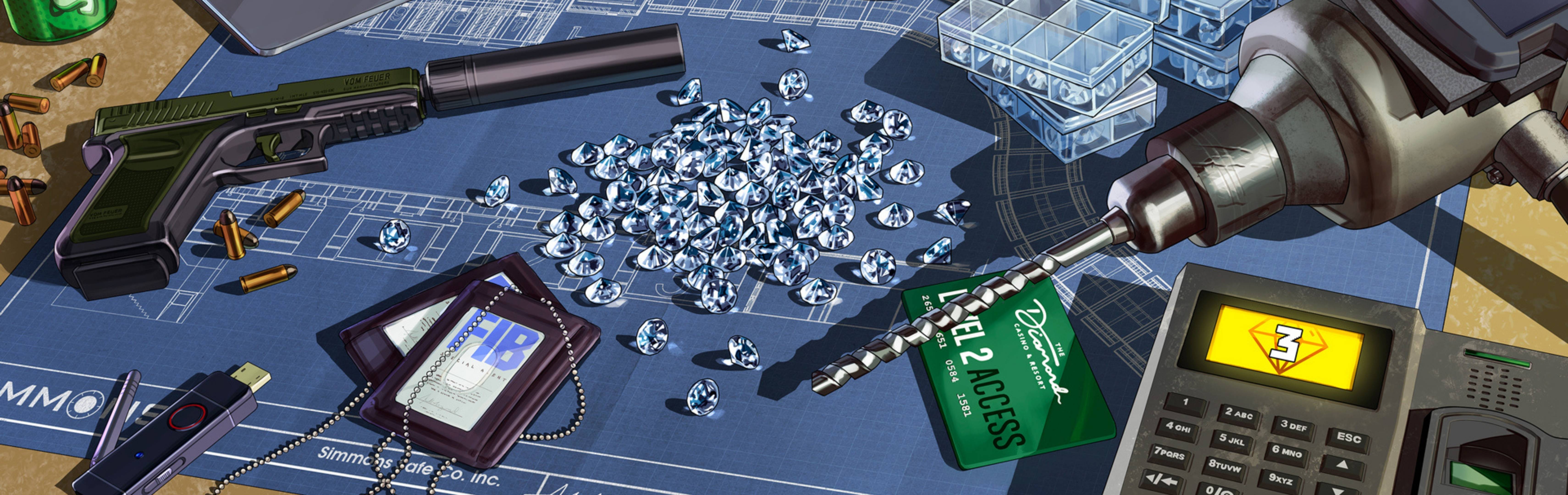 GTA Online: The Diamond Casino Heist Artwork of GTA Online: The Diamond Casino Heist Content Update.