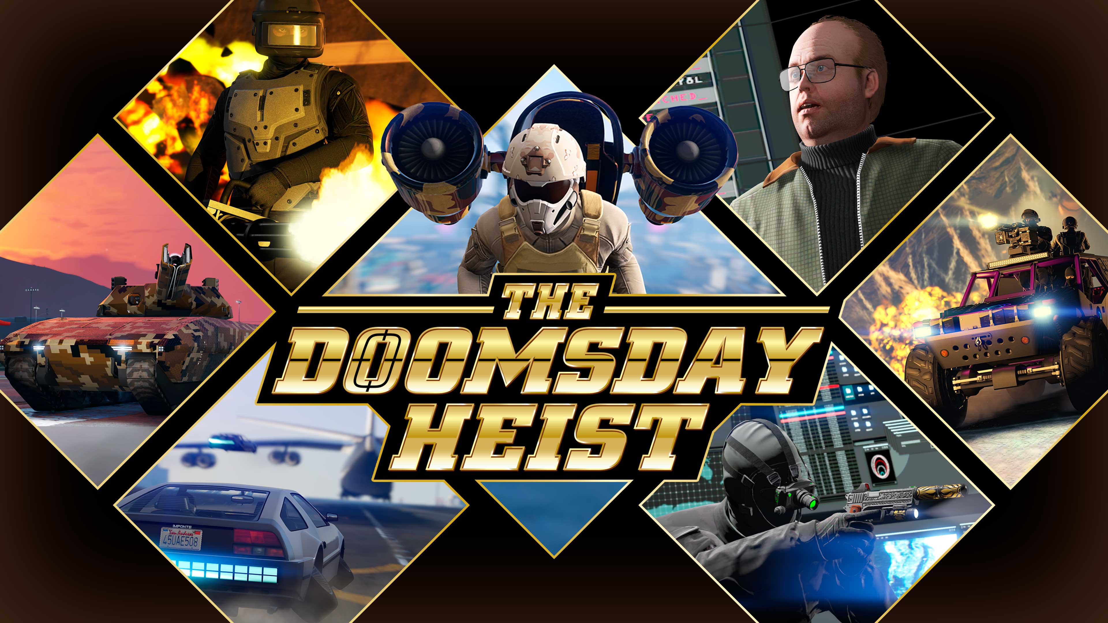 The Doomsday Heist Artwork of GTA Online: The Doomsday Heist Content Update.