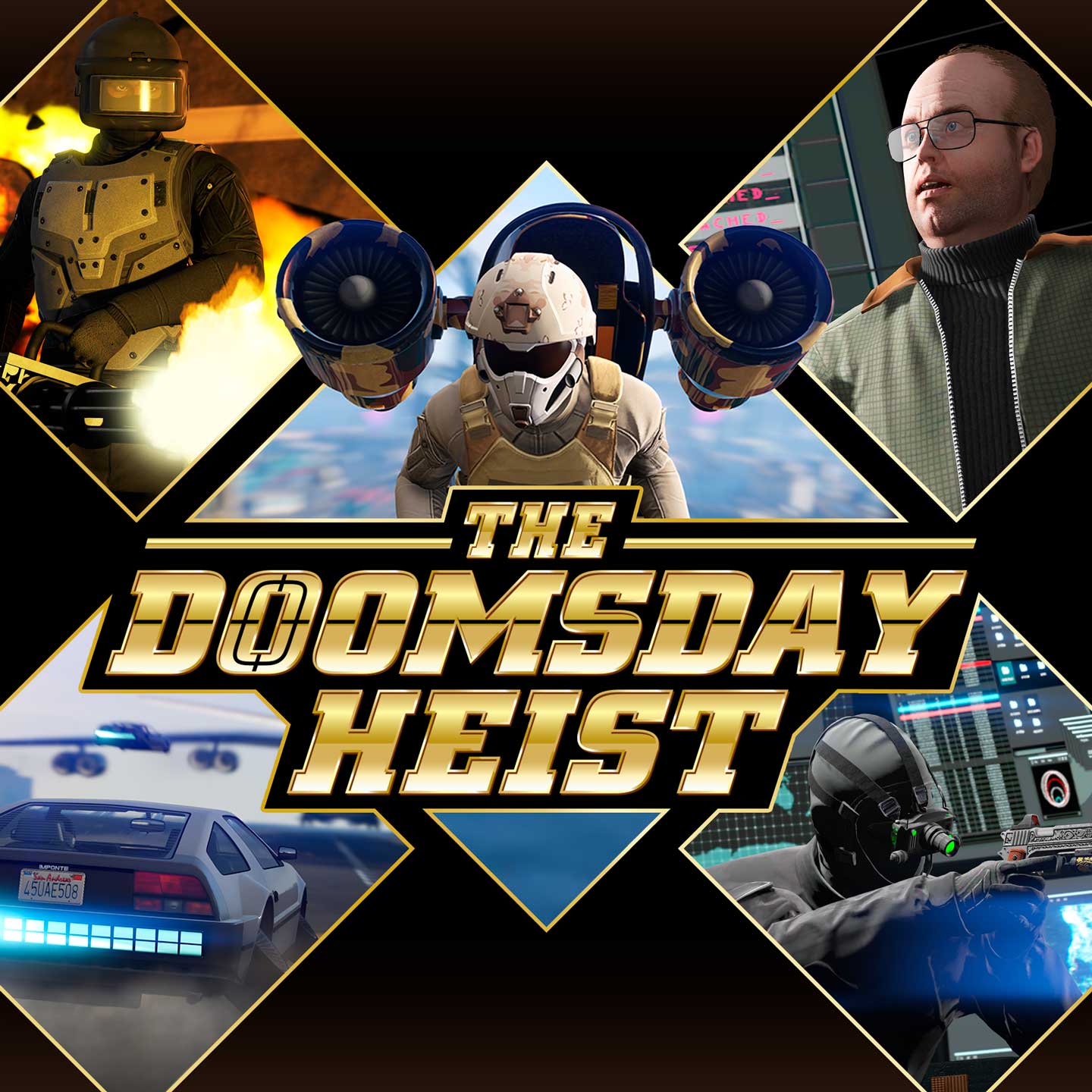The Doomsday Heist Artwork of GTA Online: The Doomsday Heist Content Update.