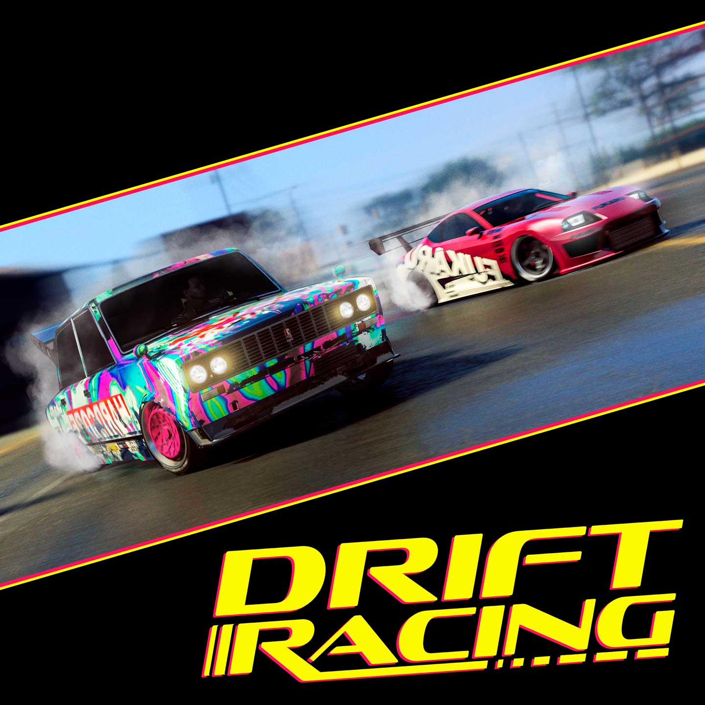 Drift Races Promotional poster for Drift Races in GTA Online.