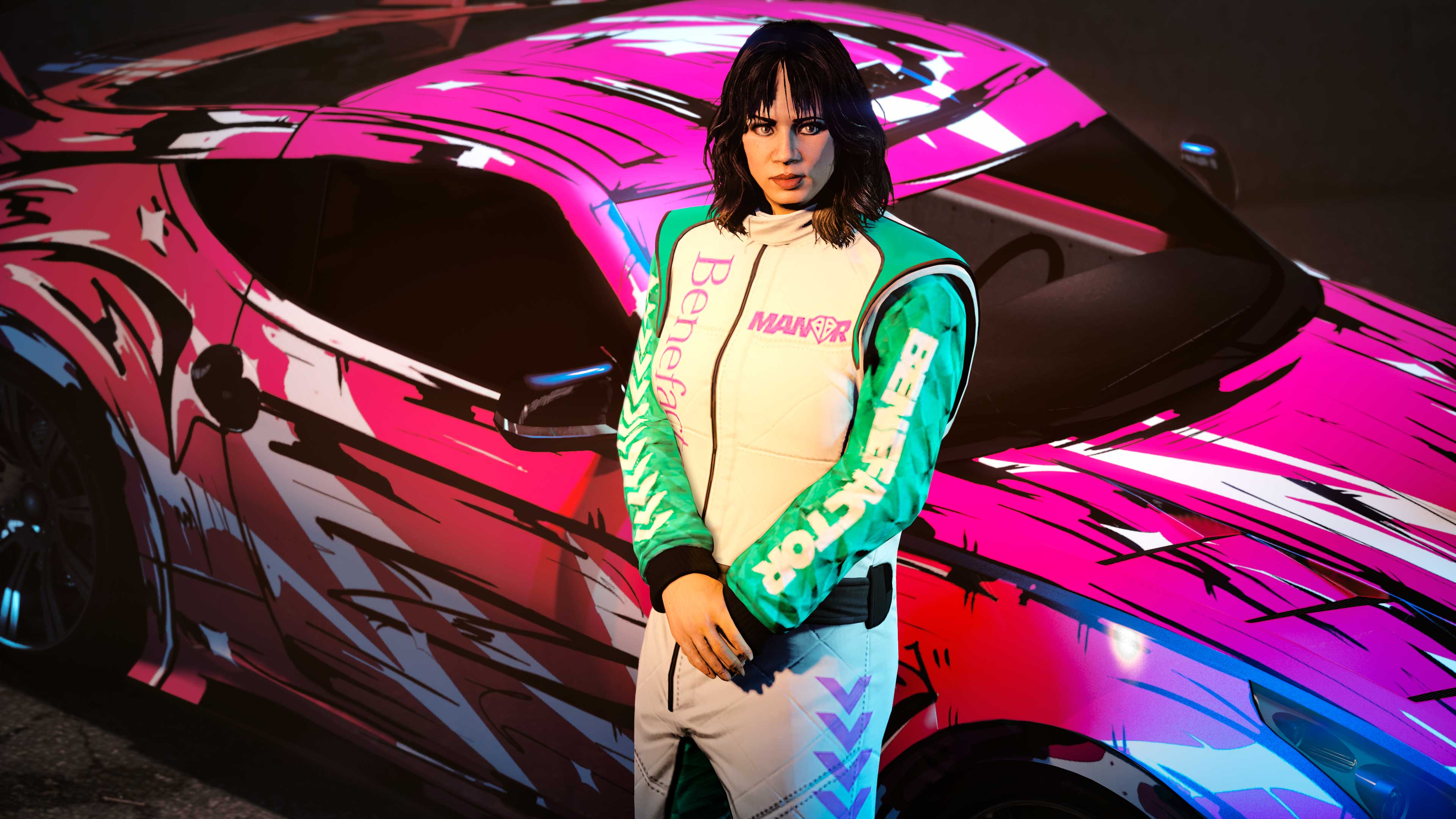 Promotional poster for Drift Races in GTA Online.