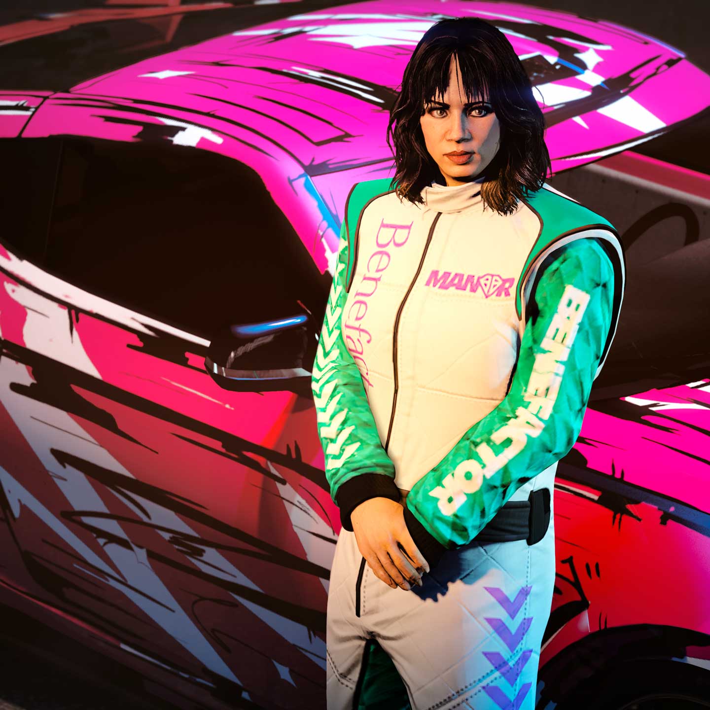 Promotional poster for Drift Races in GTA Online.