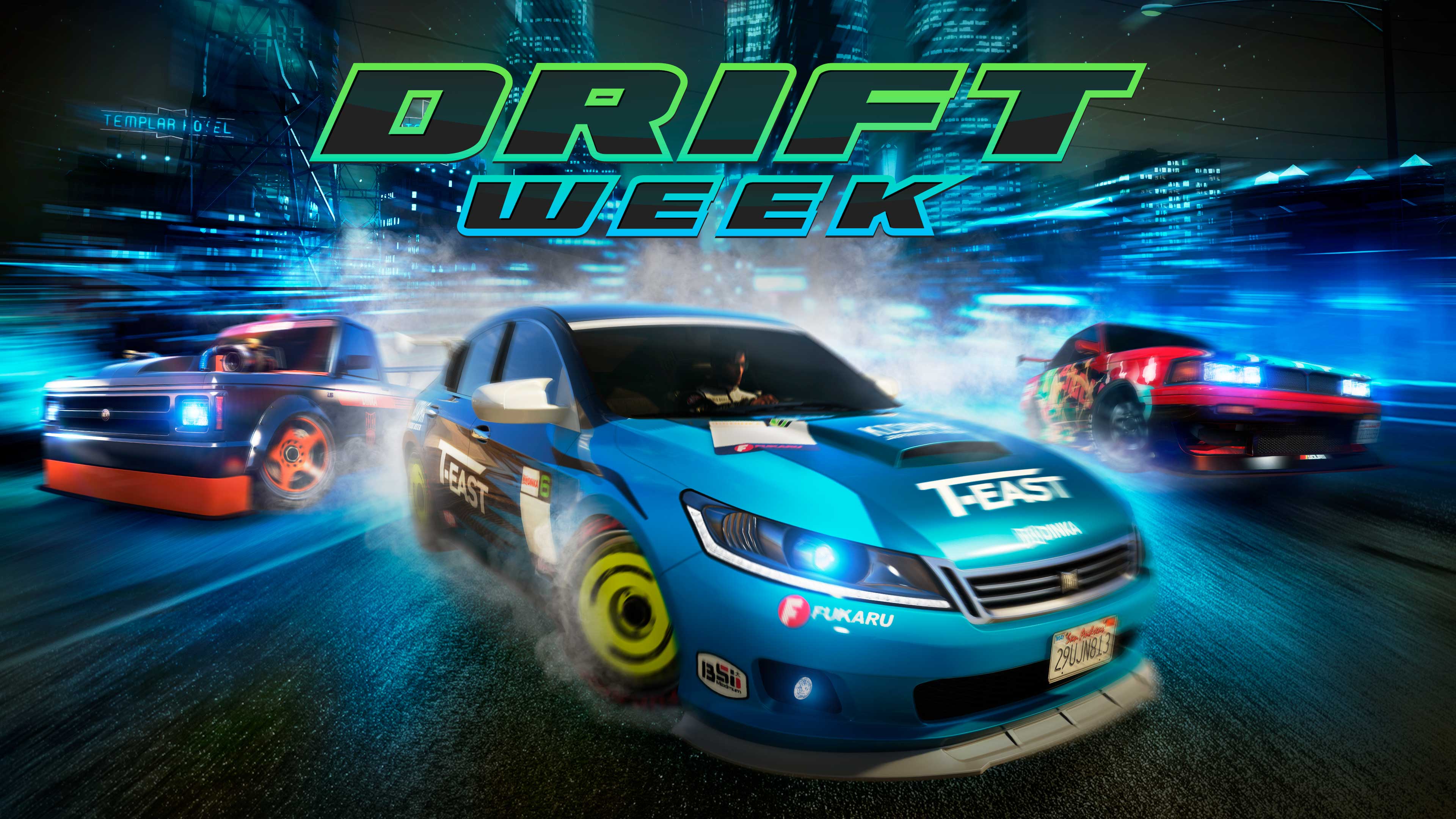 Drift Week Promotional poster for Drift Week in GTA Online.
